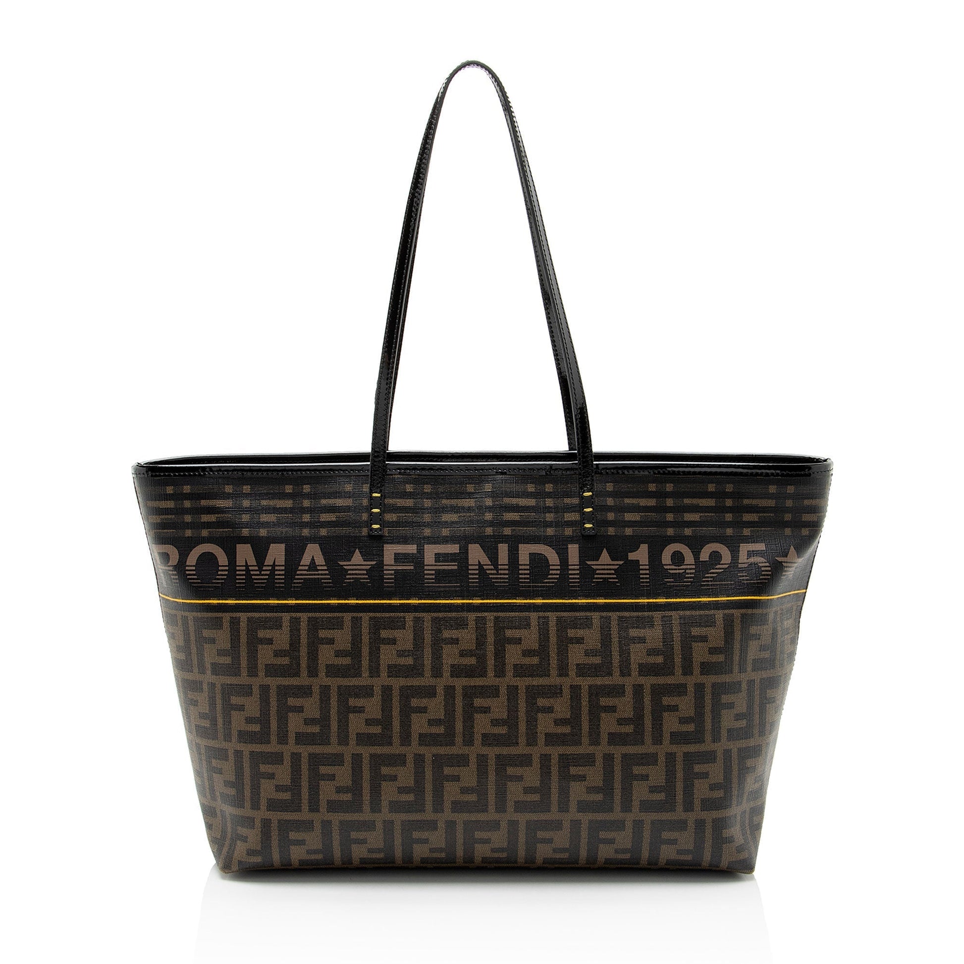 Fendi Zucca Roll Tote Shf U2Xzrj Canvas Medium Logo Tote Bag