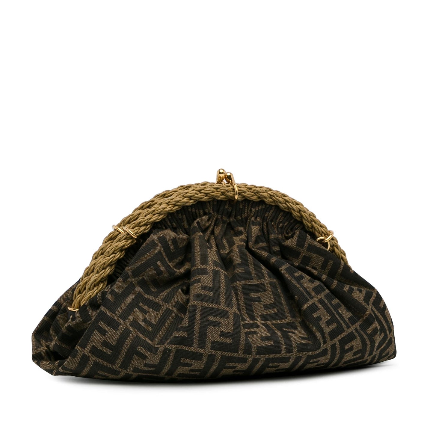 Fendi Zucca Shell Clutch Shg Ebnbj0 Canvas Clutch Bag
