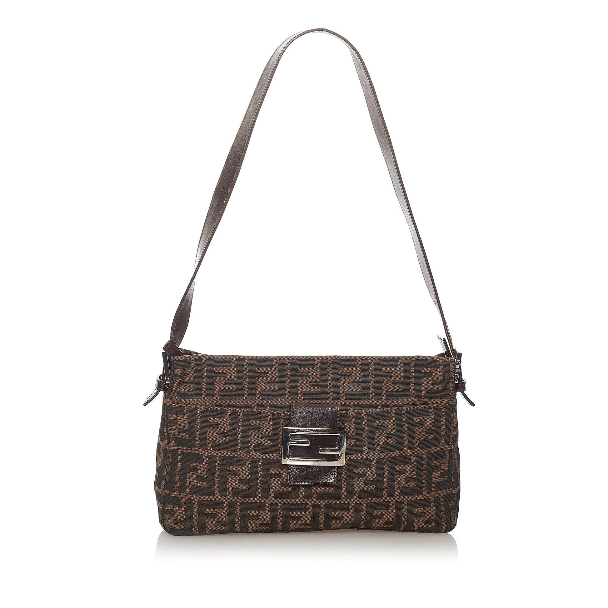 Fendi Zucca Shoulder Bag Shg Canvas Bag Shg 27396