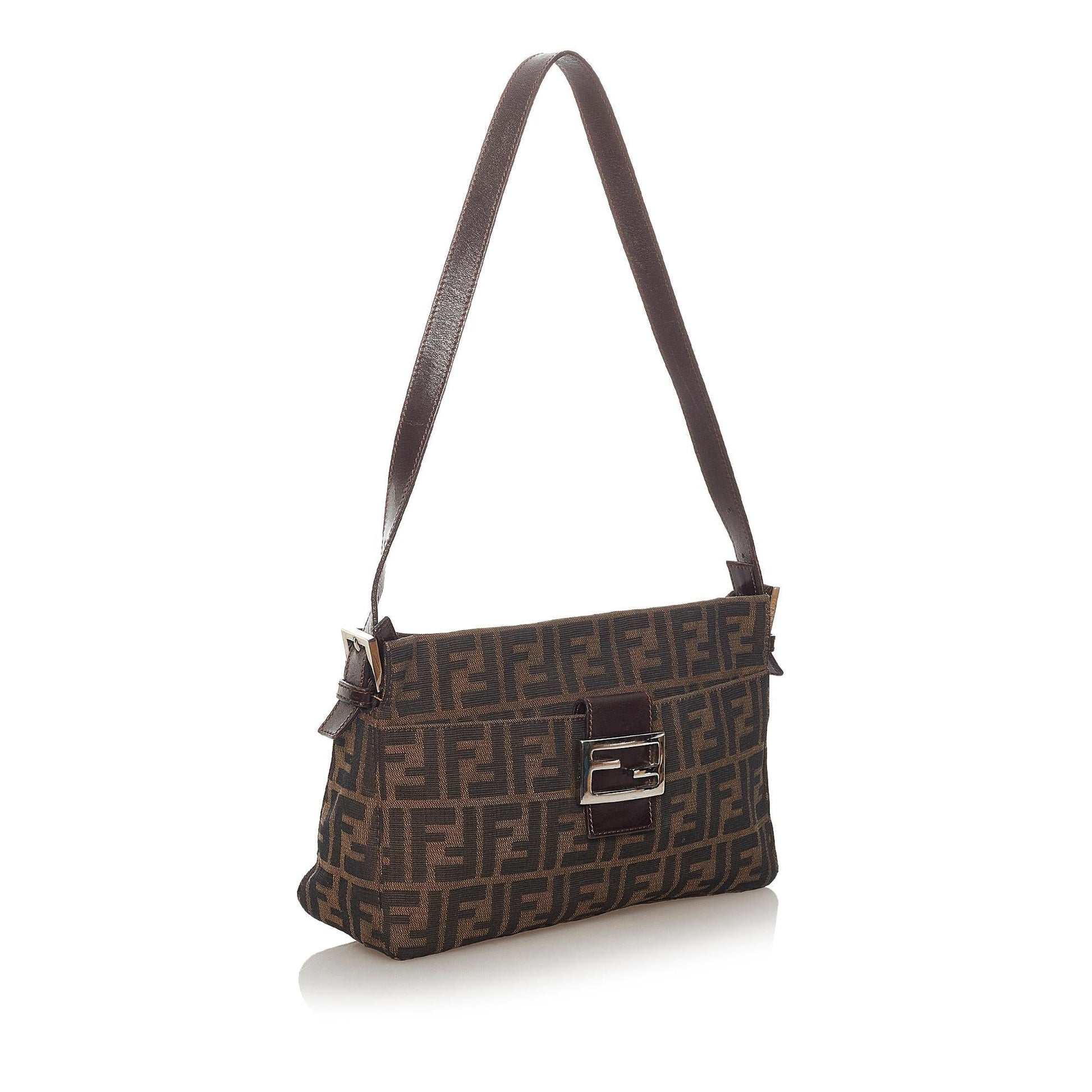 Fendi Zucca Shoulder Bag Shg Canvas Bag Shg 27396