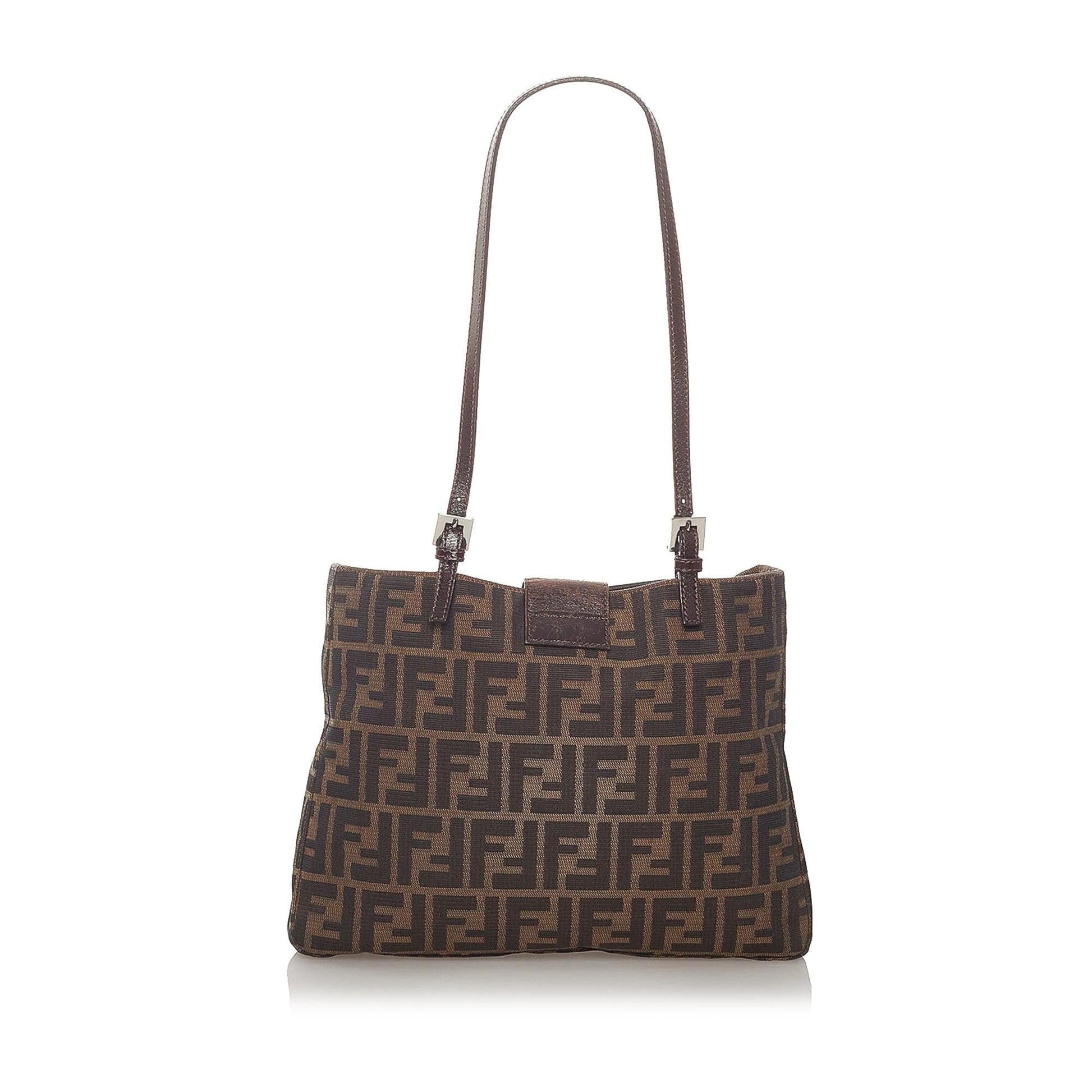 Fendi Zucca Shoulder Bag Shg Canvas Bag Shg 28055
