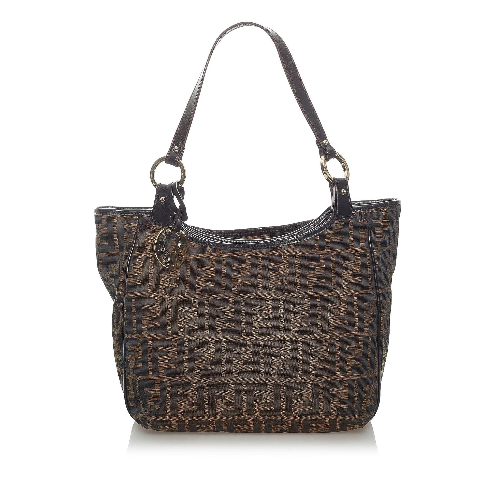 Fendi Zucca Shoulder Bag Shg Canvas Bag Shg 33151