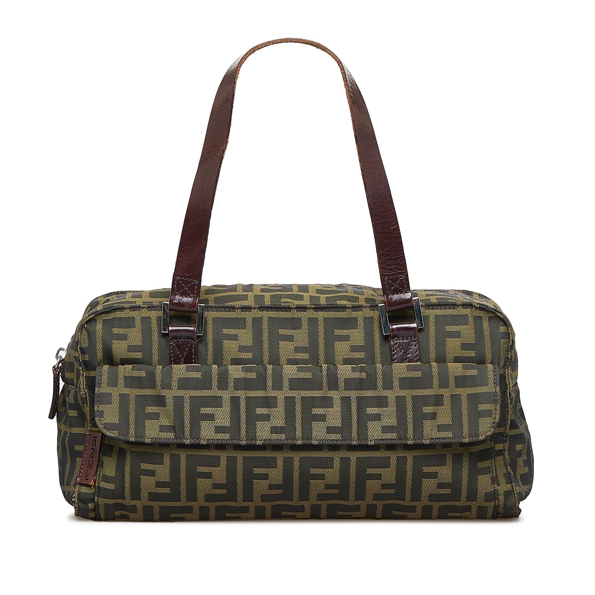 Fendi Zucca Shoulder Bag Shg X2Dtkp Canvas