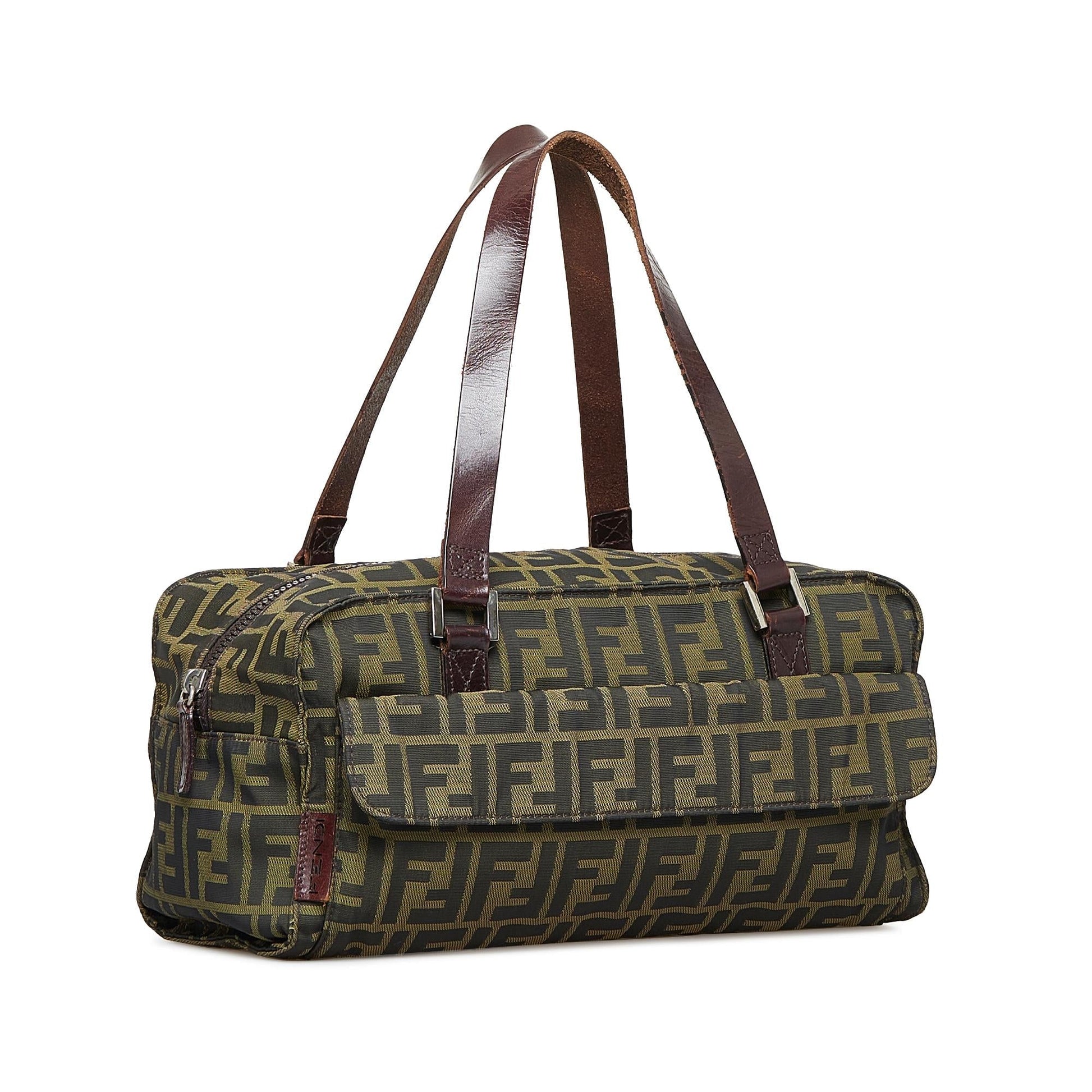Fendi Zucca Shoulder Bag Shg X2Dtkp Canvas