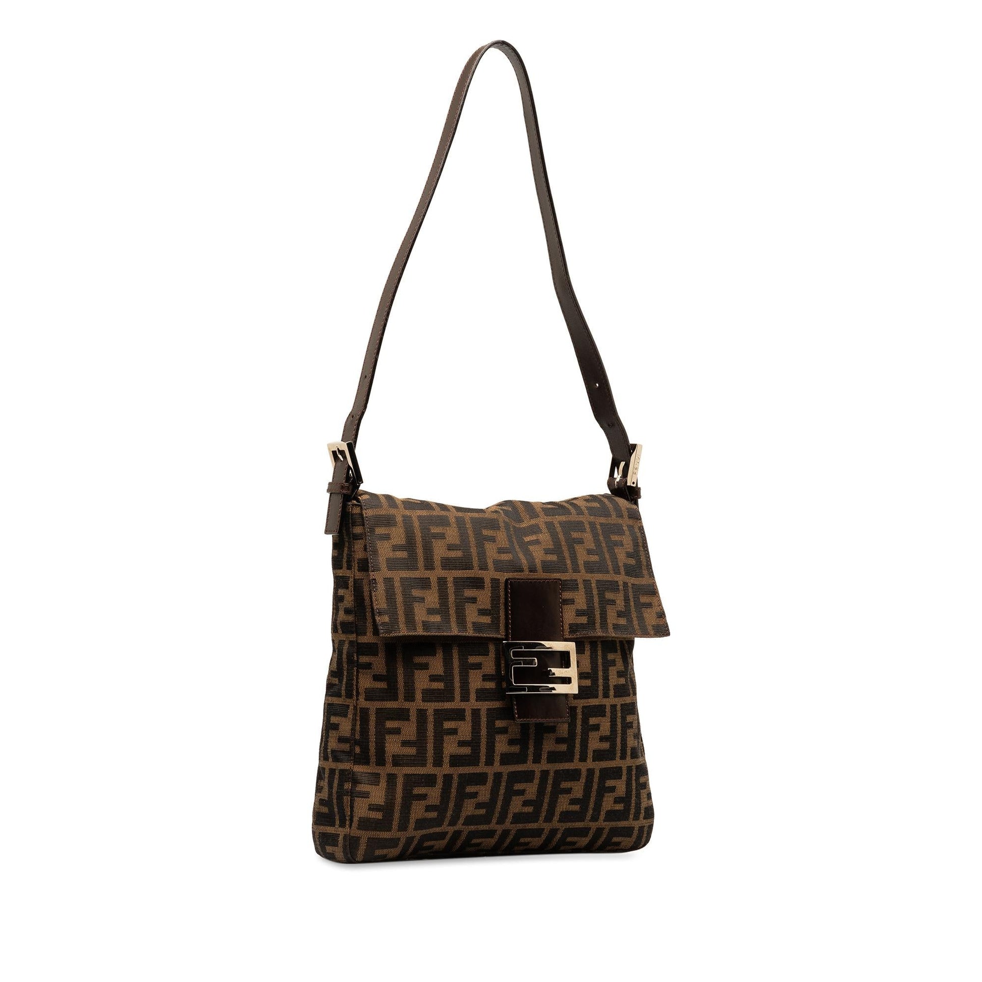 Fendi Zucca Shoulder Bag Canvas