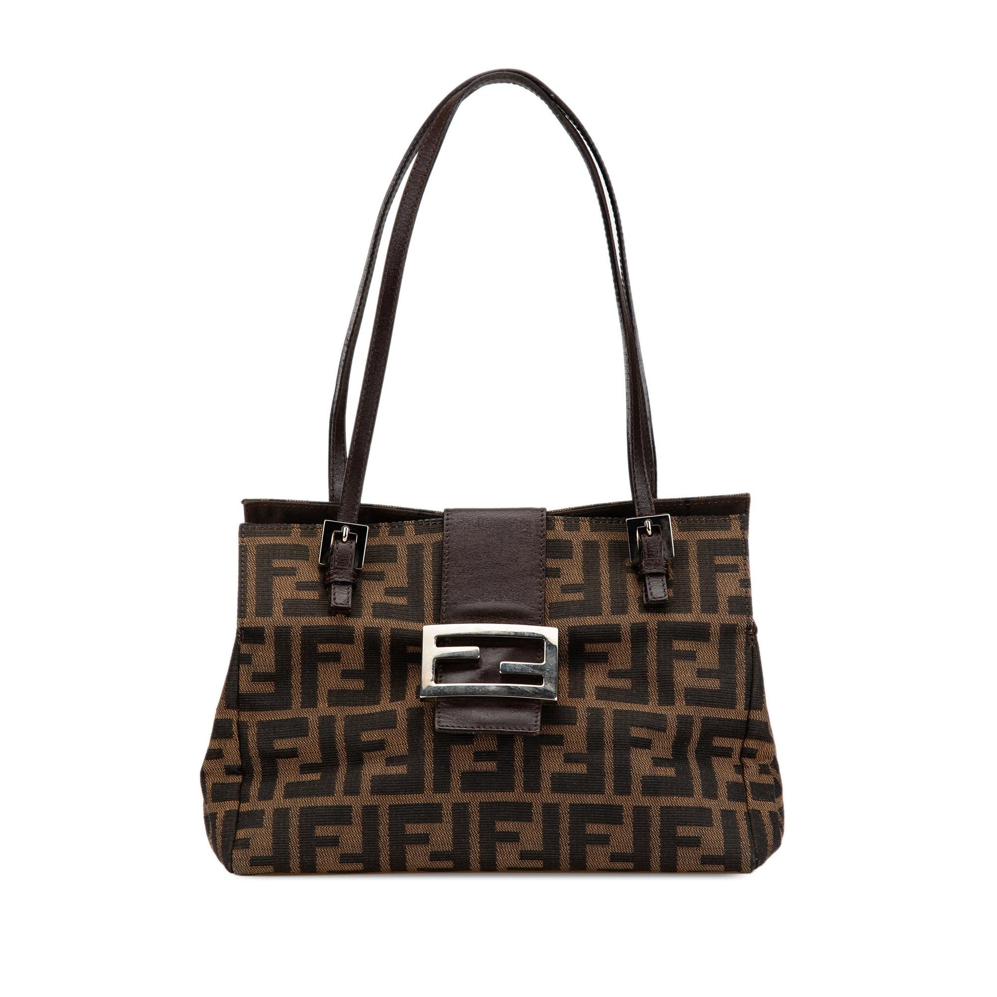 Fendi Zucca Shoulder Bag Shg Go7Jds Canvas