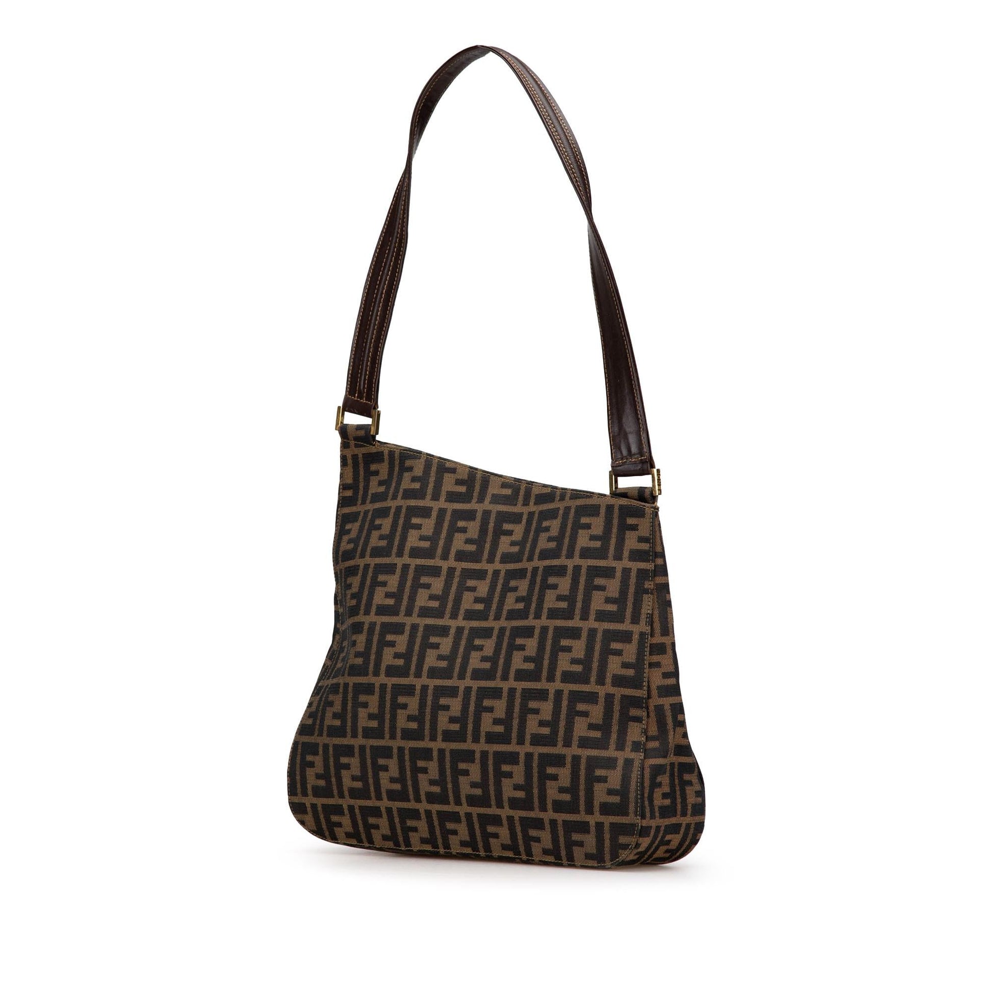 Fendi Zucca Shoulder Bag Canvas Bag Shg Yowrmc