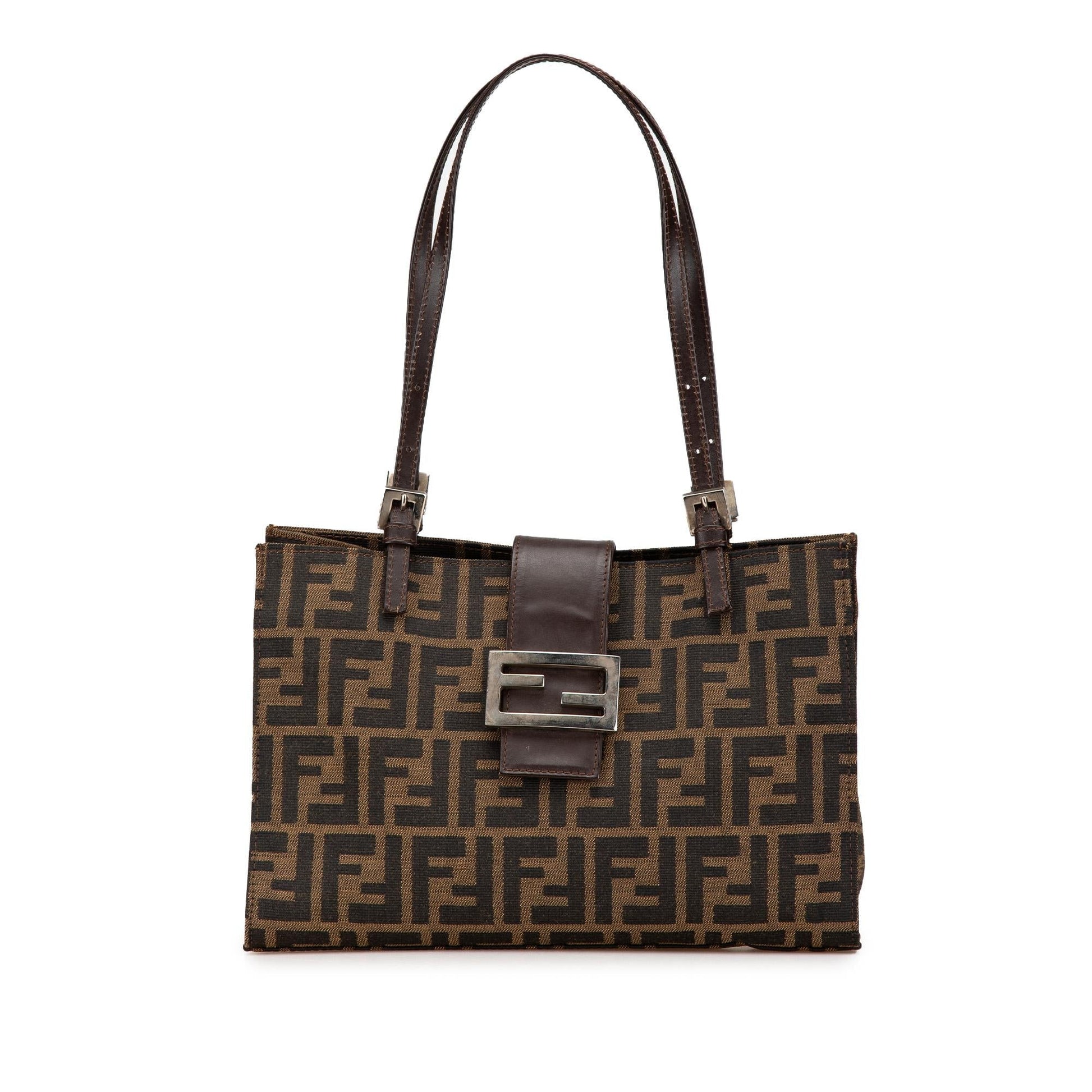Fendi Zucca Shoulder Bag Canvas Shoulder Bag 3