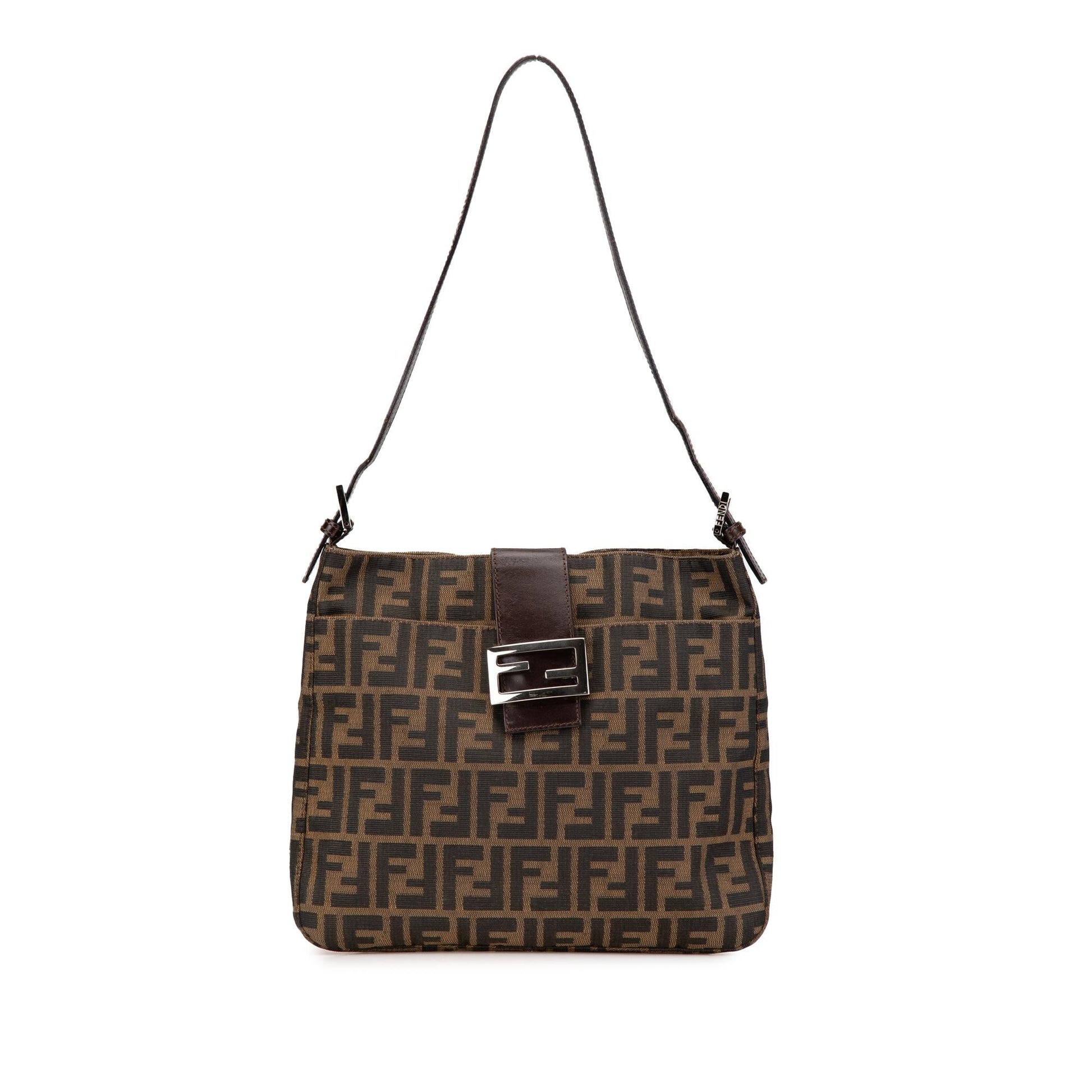Fendi Zucca Shoulder Bag Canvas Shoulder Bag 4
