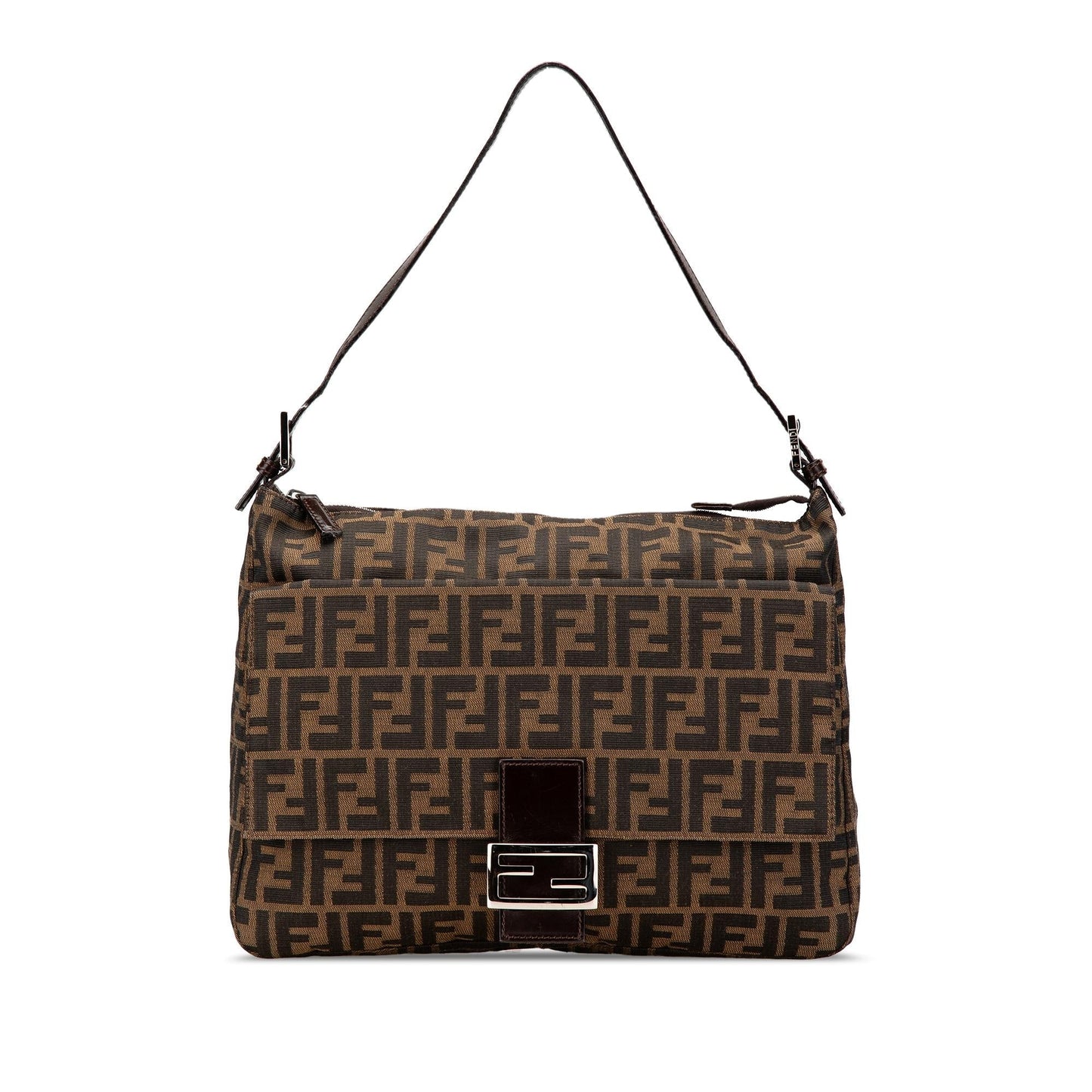 Fendi Zucca Shoulder Bag Canvas Shoulder Bag 12