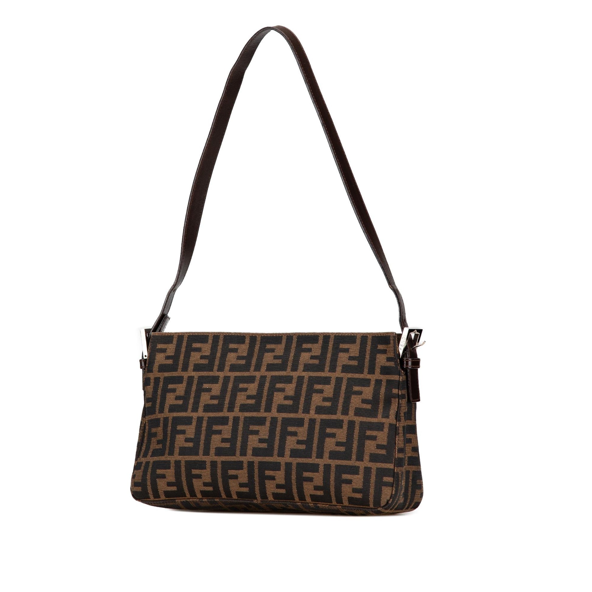 Fendi Zucca Shoulder Bag Canvas Shoulder Bag 14