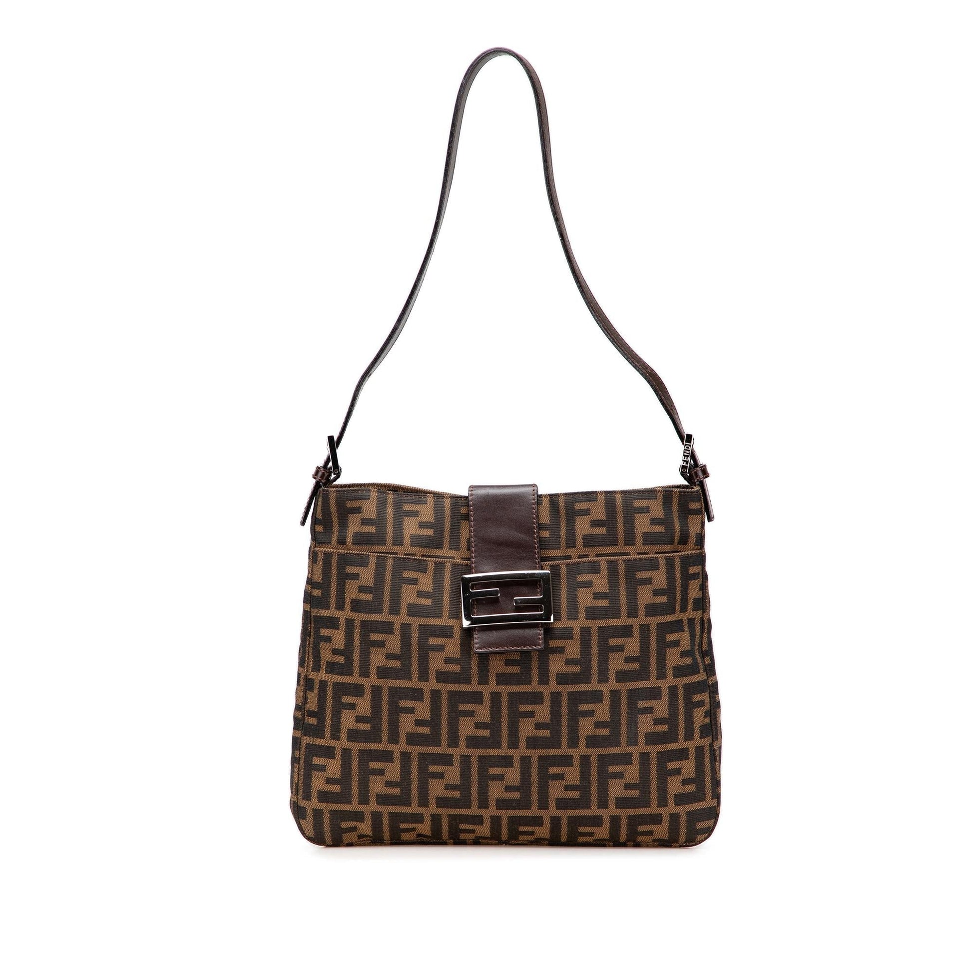Fendi Zucca Shoulder Bag Canvas Shoulder Bag 15