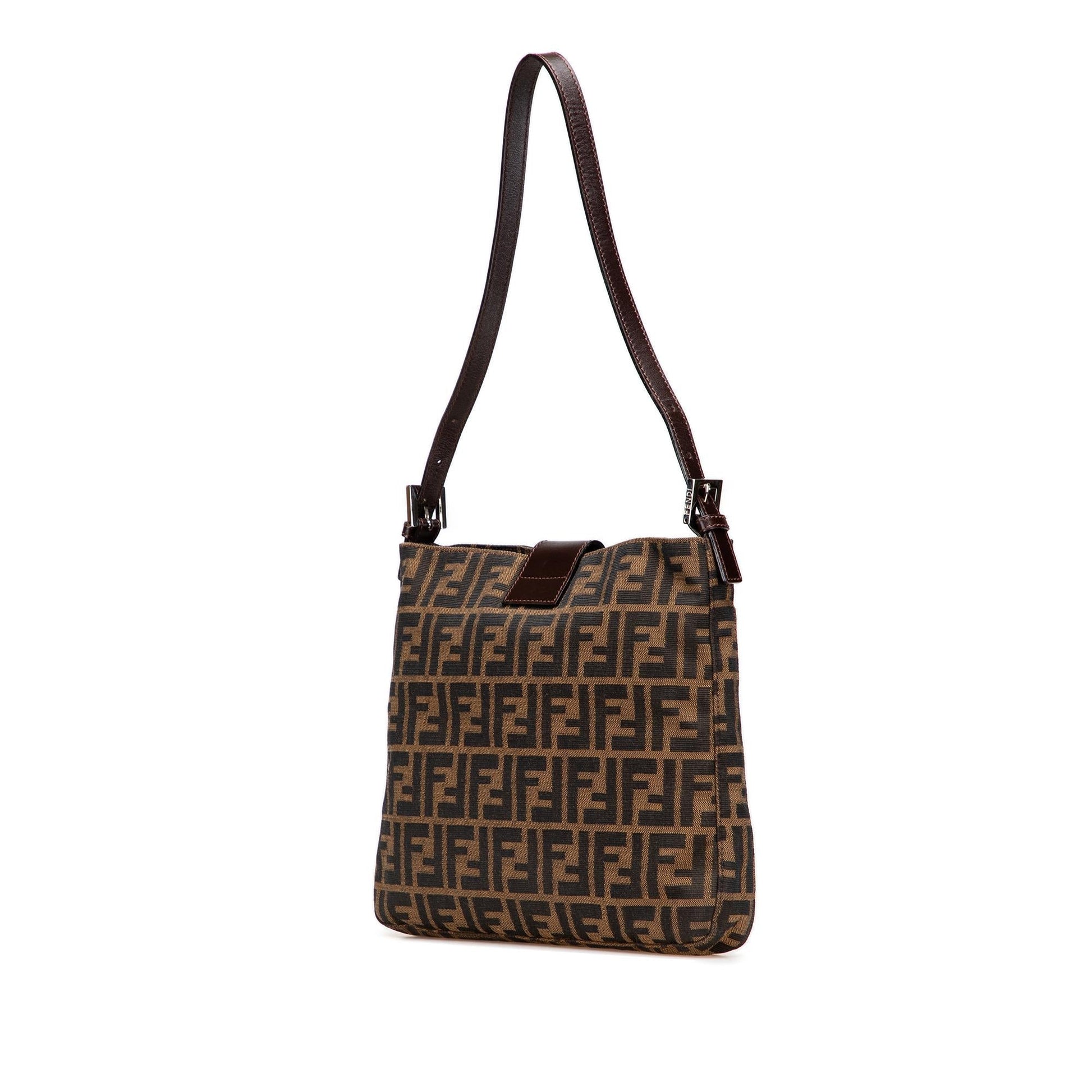 Fendi Zucca Shoulder Bag Canvas Shoulder Bag 15