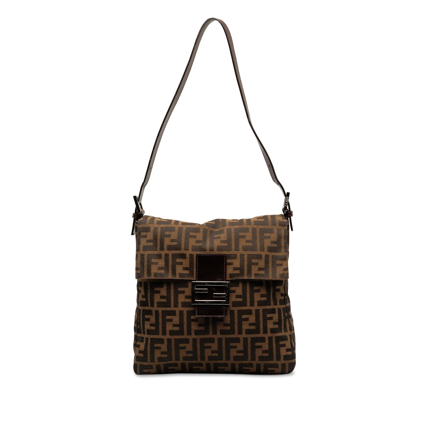 Fendi Zucca Shoulder Bag Canvas Shoulder Bag 19