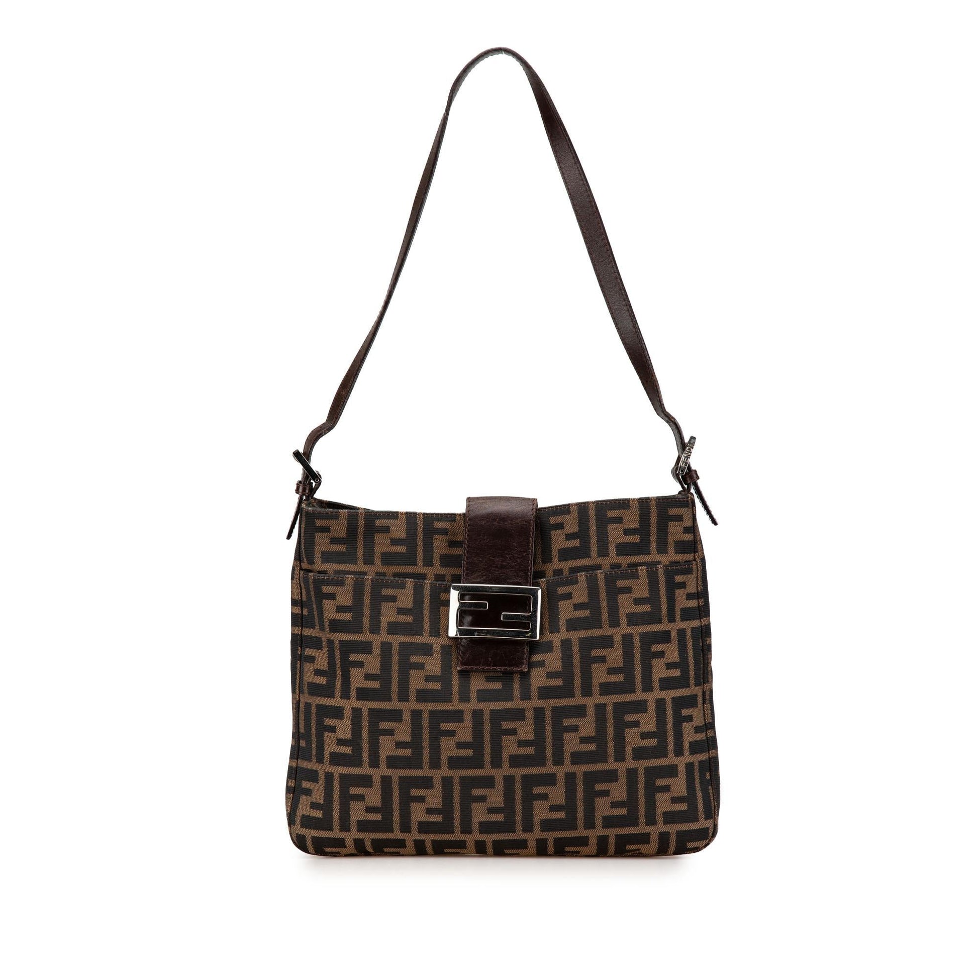 Fendi Zucca Shoulder Bag Canvas Shoulder Bag 20