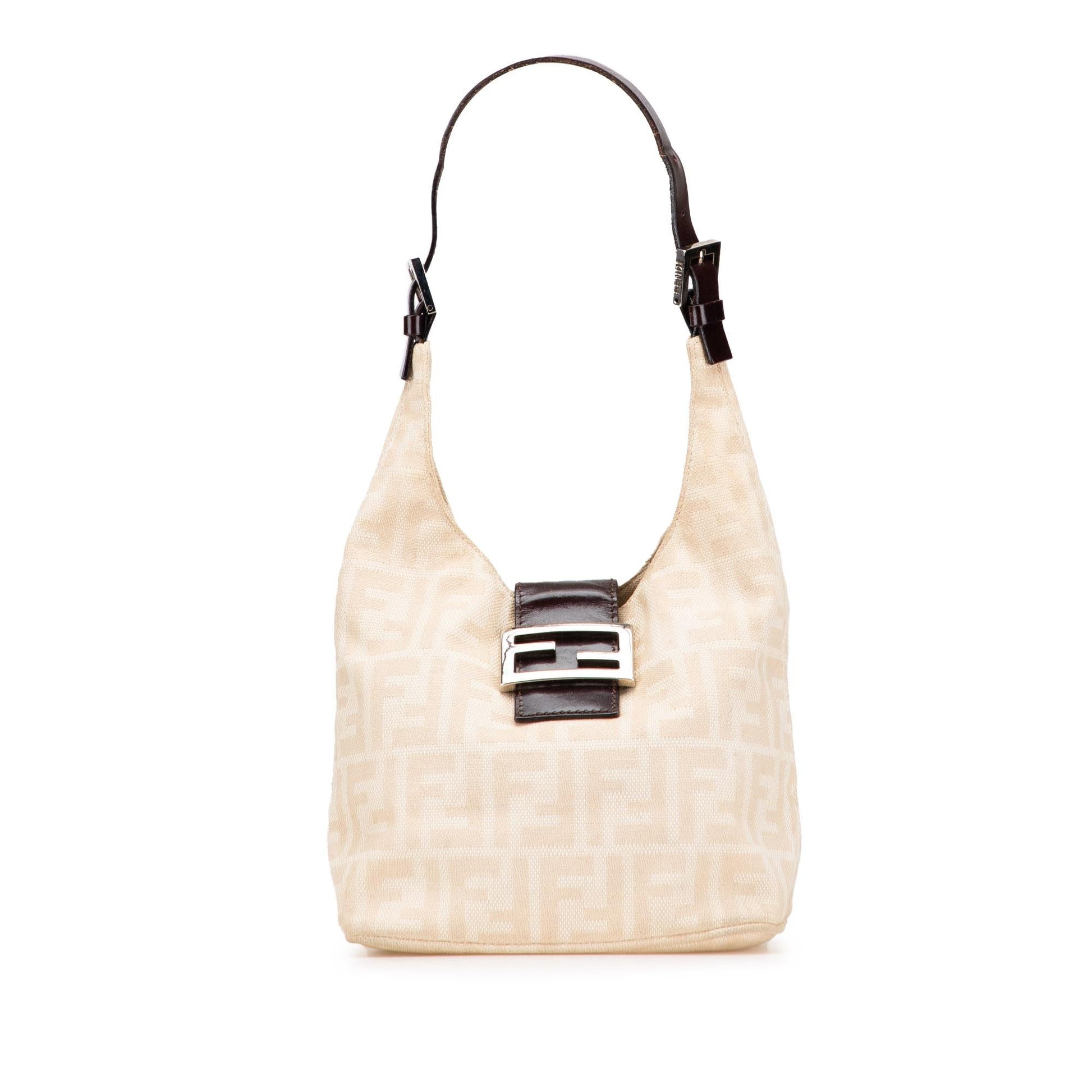 Fendi Zucca Shoulder Bag Canvas Shoulder Bag 26