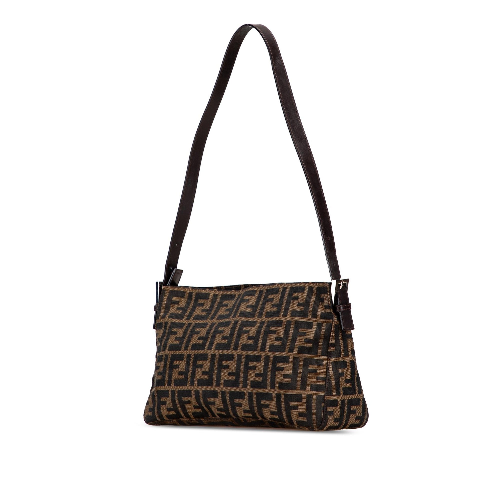 Fendi Zucca Shoulder Bag Canvas Shoulder Bag 28