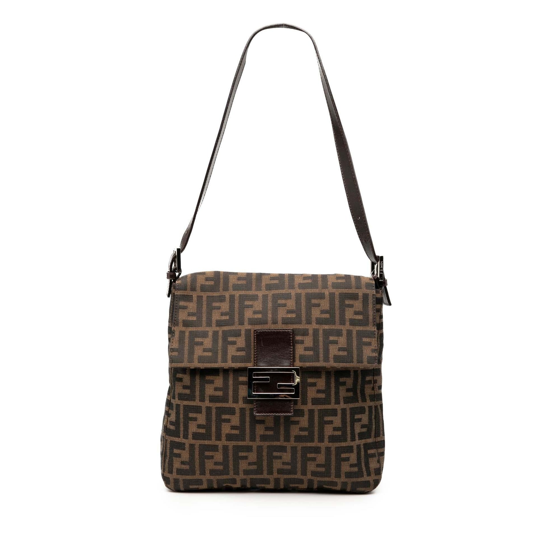Fendi Zucca Shoulder Bag Canvas Shoulder Bag 35