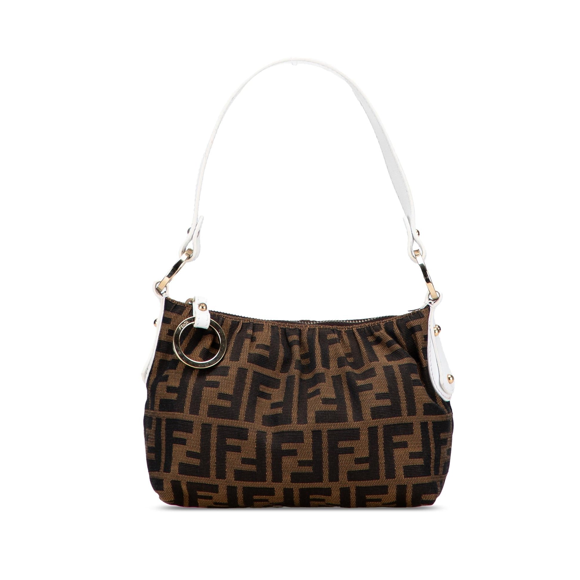 Fendi Zucca Shoulder Bag Canvas Shoulder Bag 36