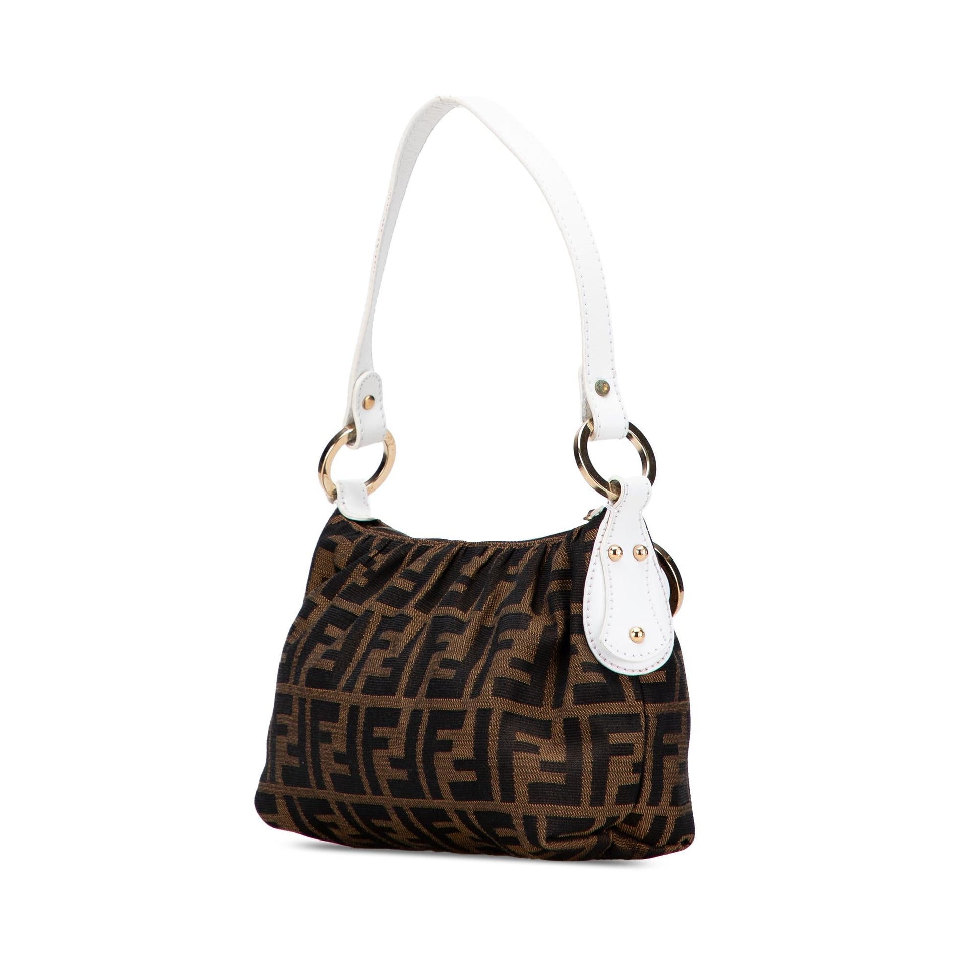 Fendi Zucca Shoulder Bag Canvas Shoulder Bag 36