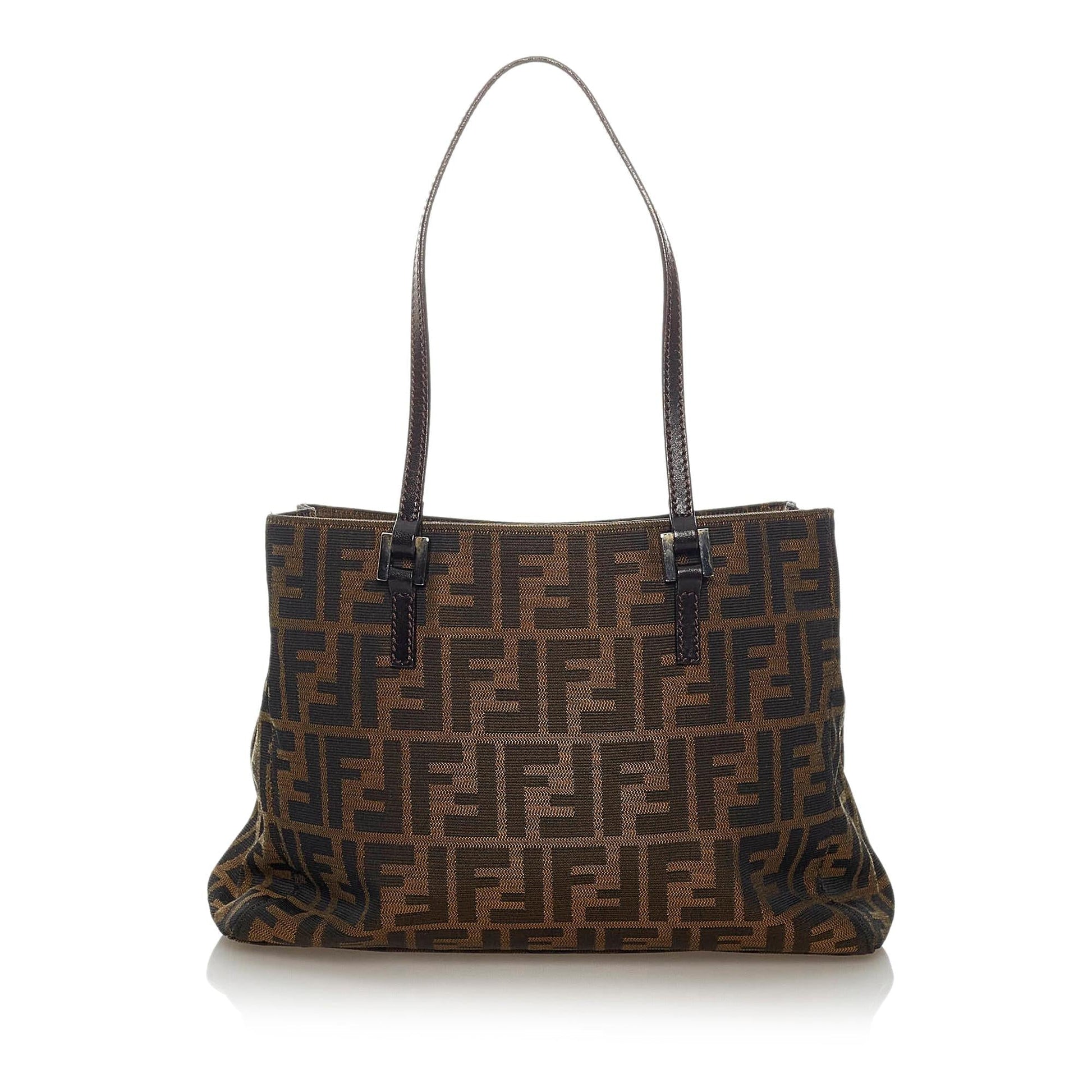 Fendi Zucca Tote Bag Shg Canvas Bag Shg 28812