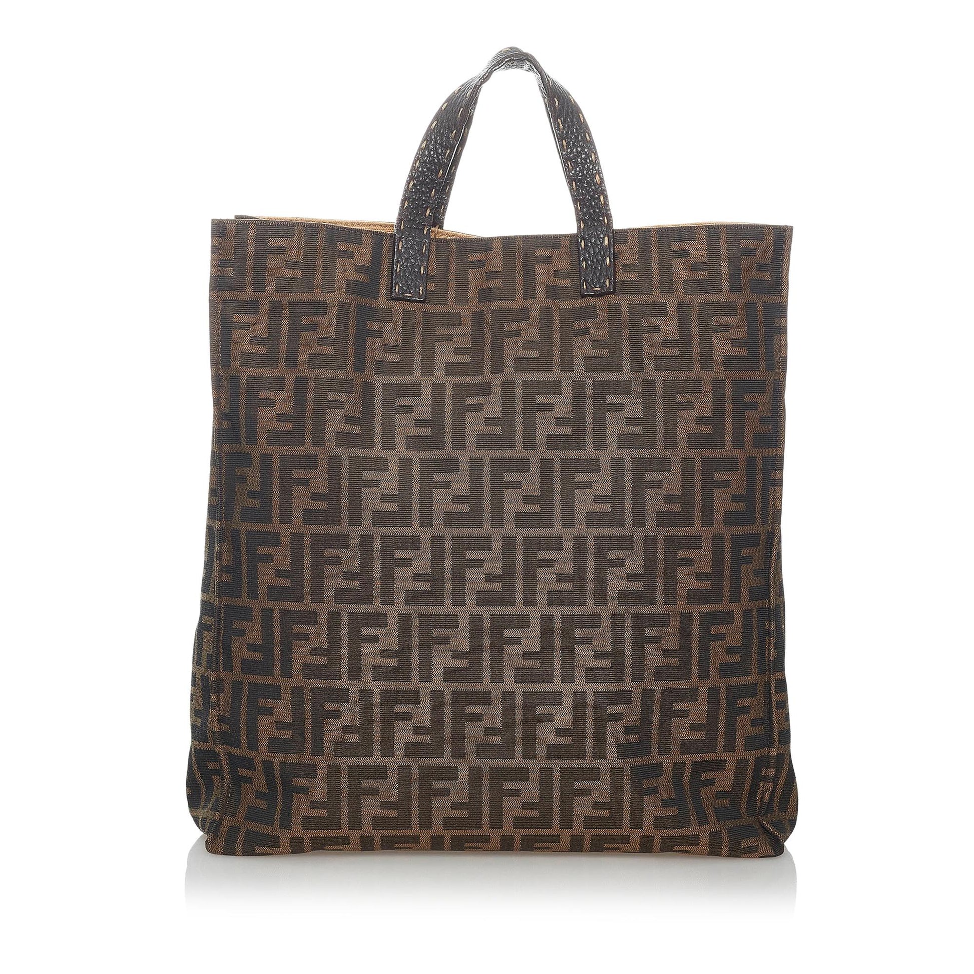 Fendi Zucca Tote Bag Shg Canvas Bag Shg 30730