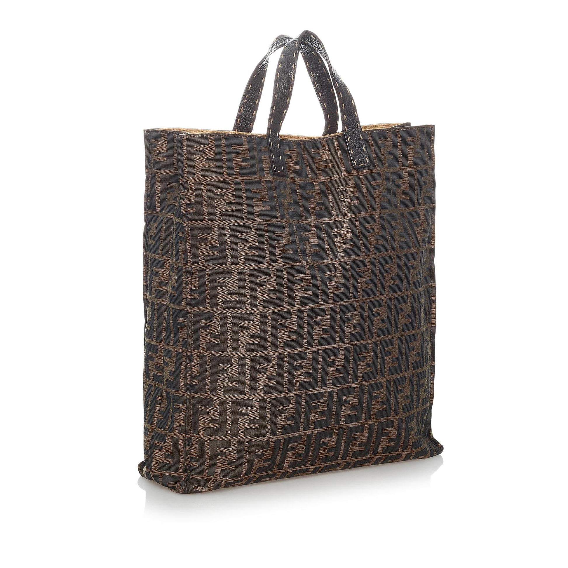 Fendi Zucca Tote Bag Shg Canvas Bag Shg 30730