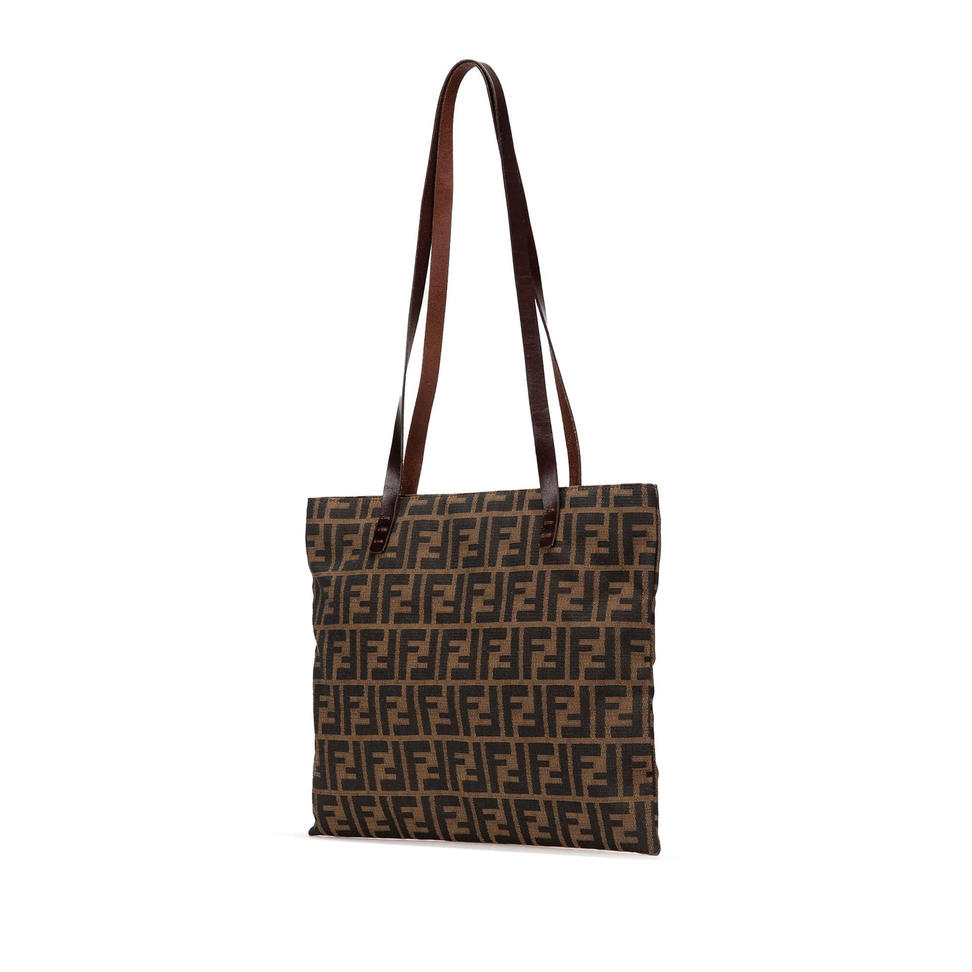 Fendi Zucca Tote Canvas Tote Bag Zucca Canvas Tote