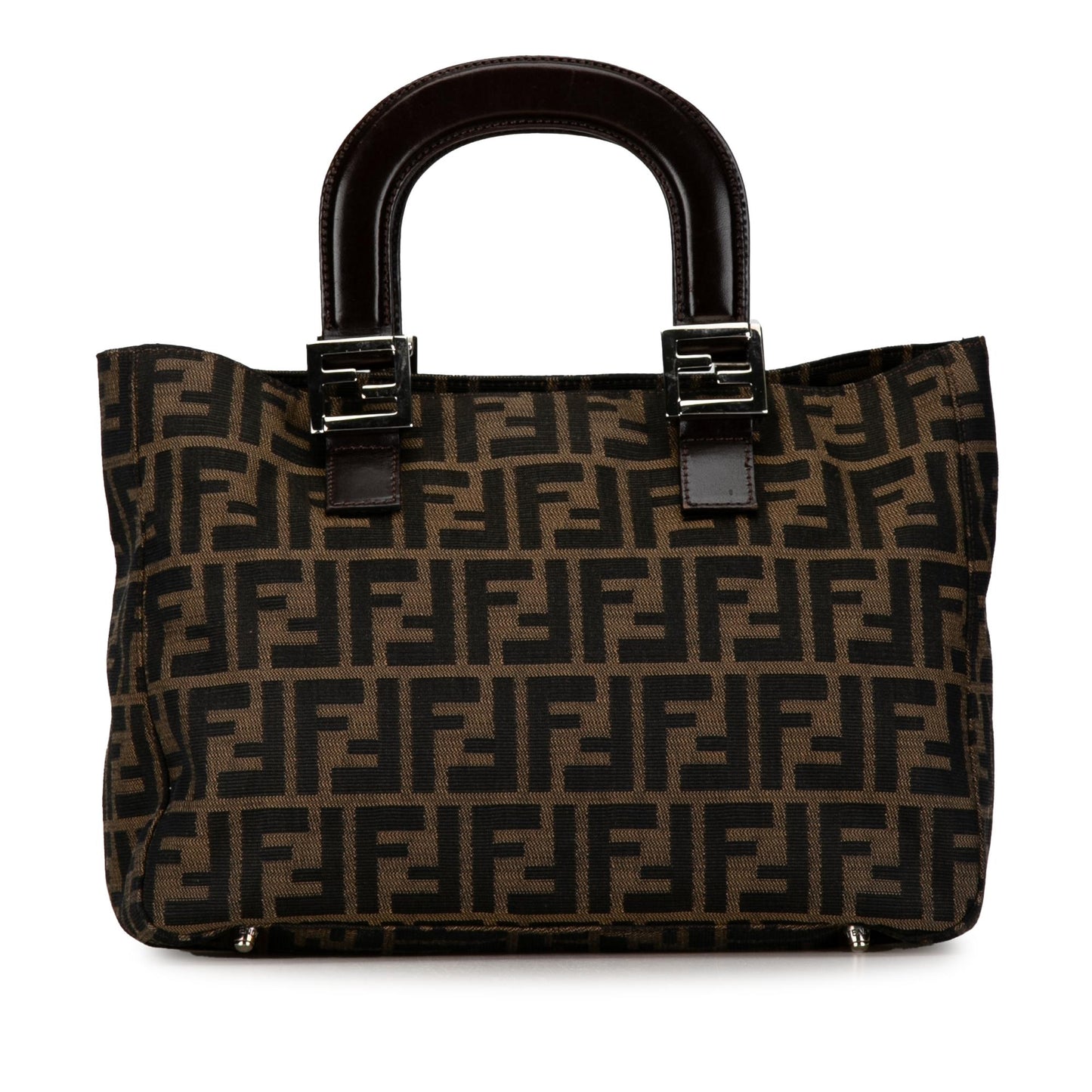 Fendi Zucca Twins Tote Shg W2Qmnn Canvas Tote Bag