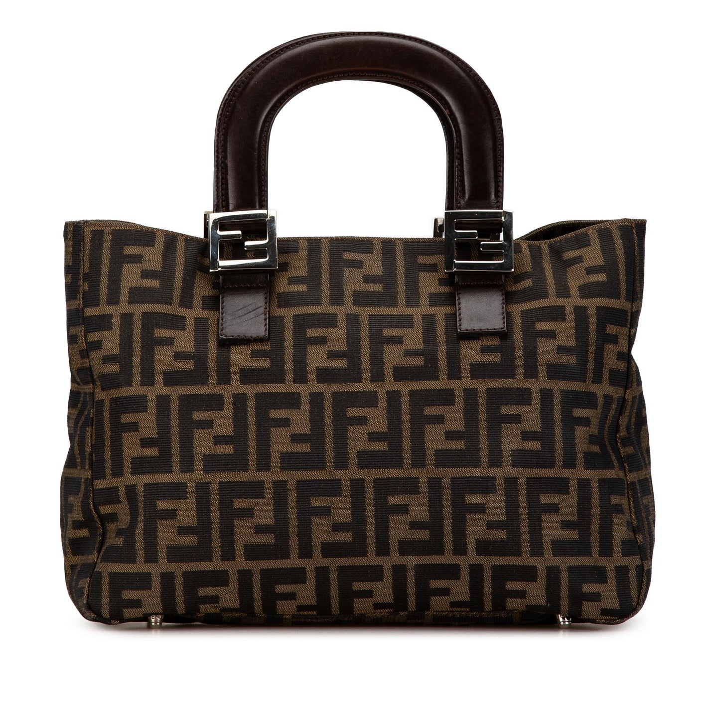 Fendi Zucca Twins Tote Shg Lqzctx Canvas Tote Bag