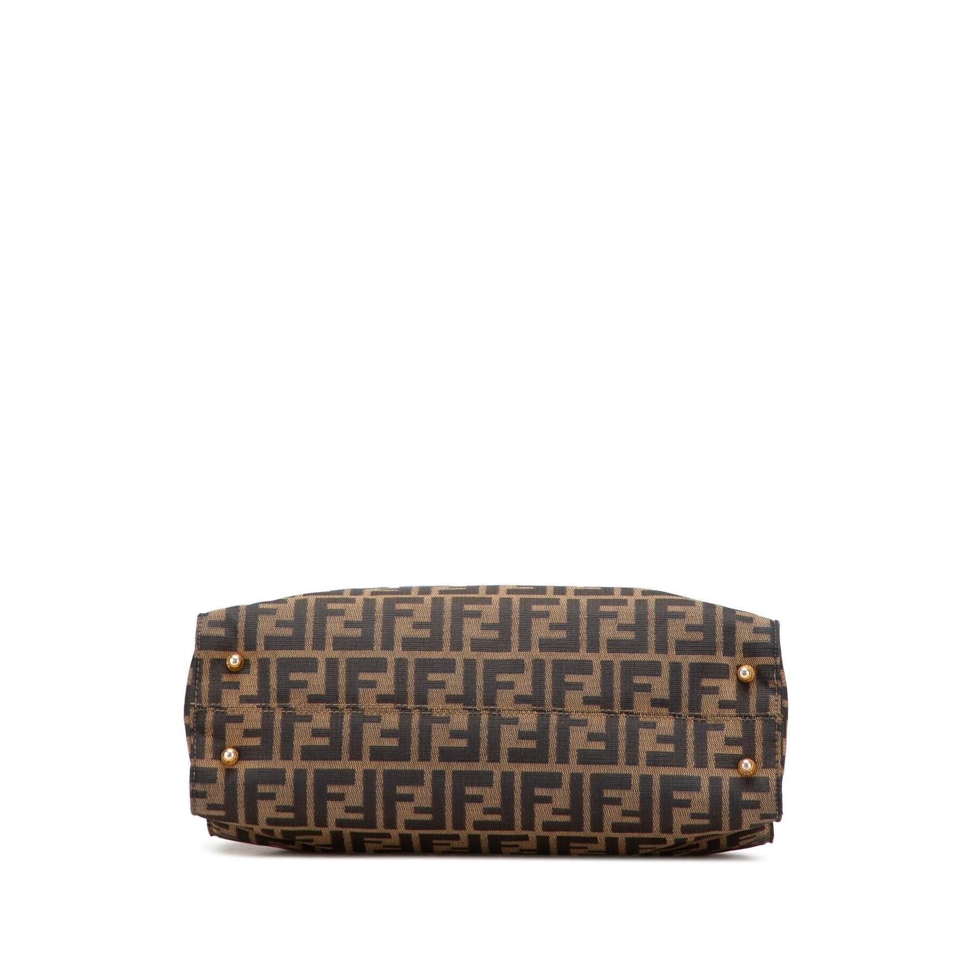 Fendi Zucca Twins Tote Canvas Tote Bag