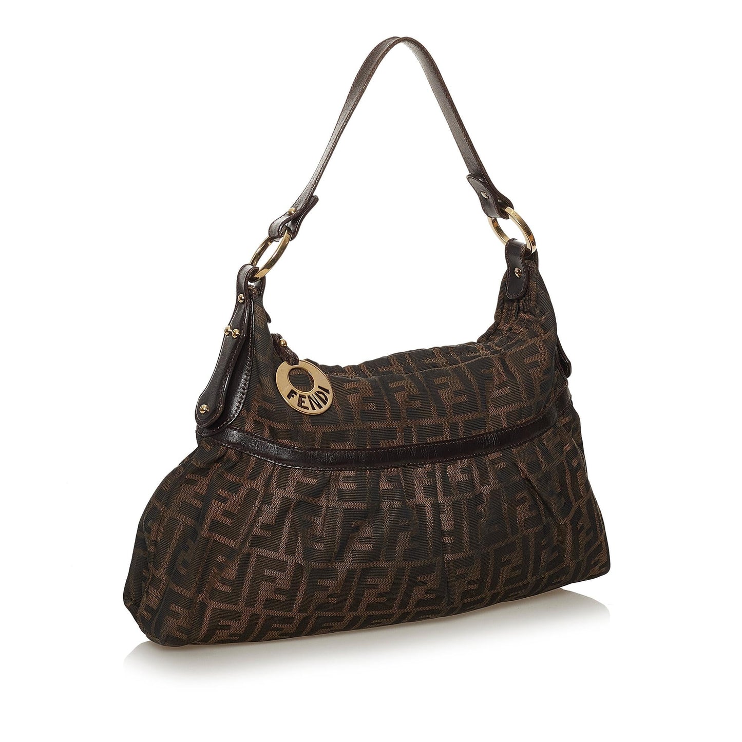 Fendi Zucca Chef Shoulder Bag Shg Canvas Bag Shg 28386
