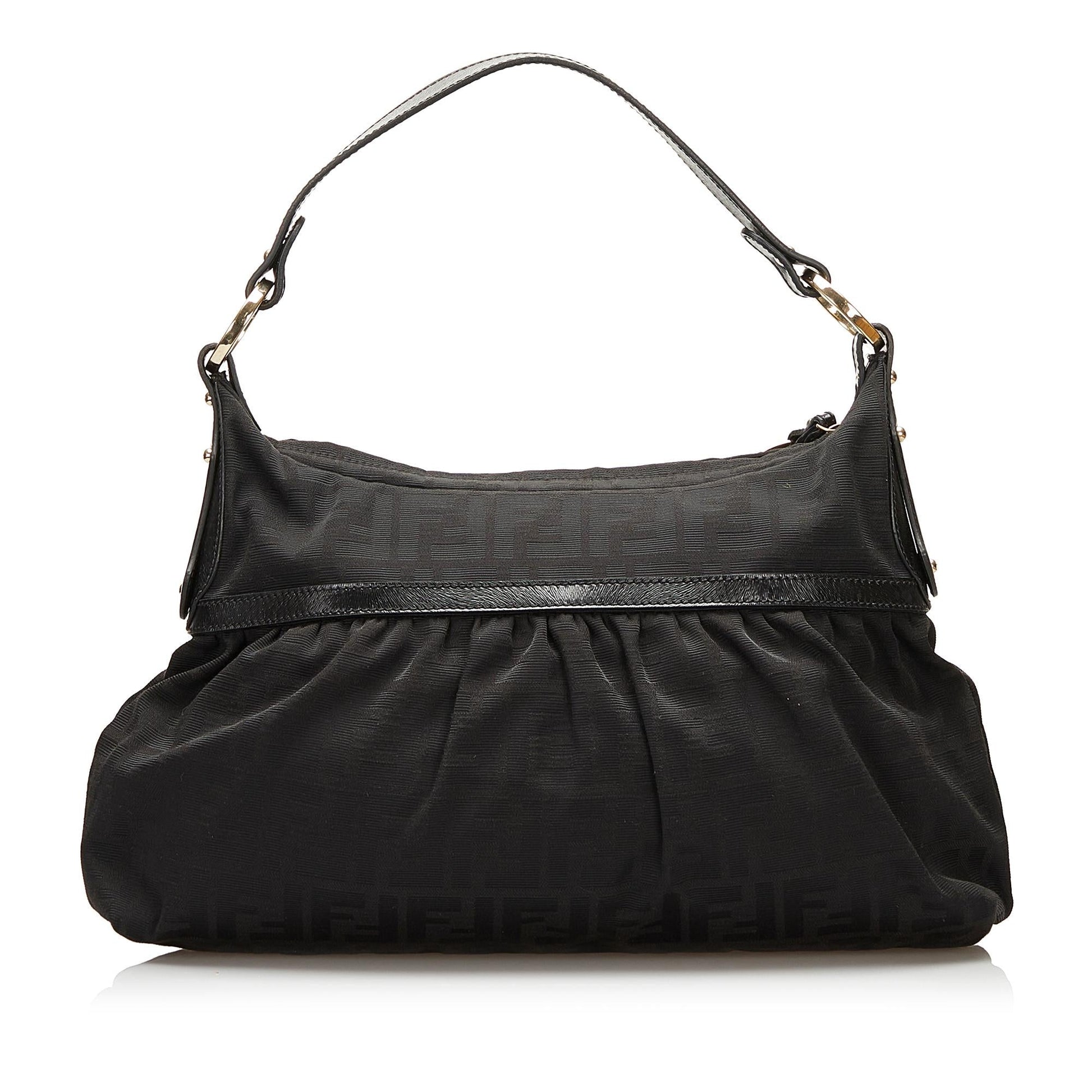 Fendi Zucca Chef Shoulder Bag Shg Canvas