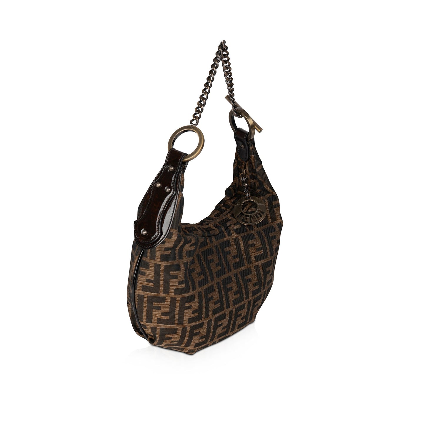 Fendi Zucca Chef Hobo Bag Small Chain Travel Bag