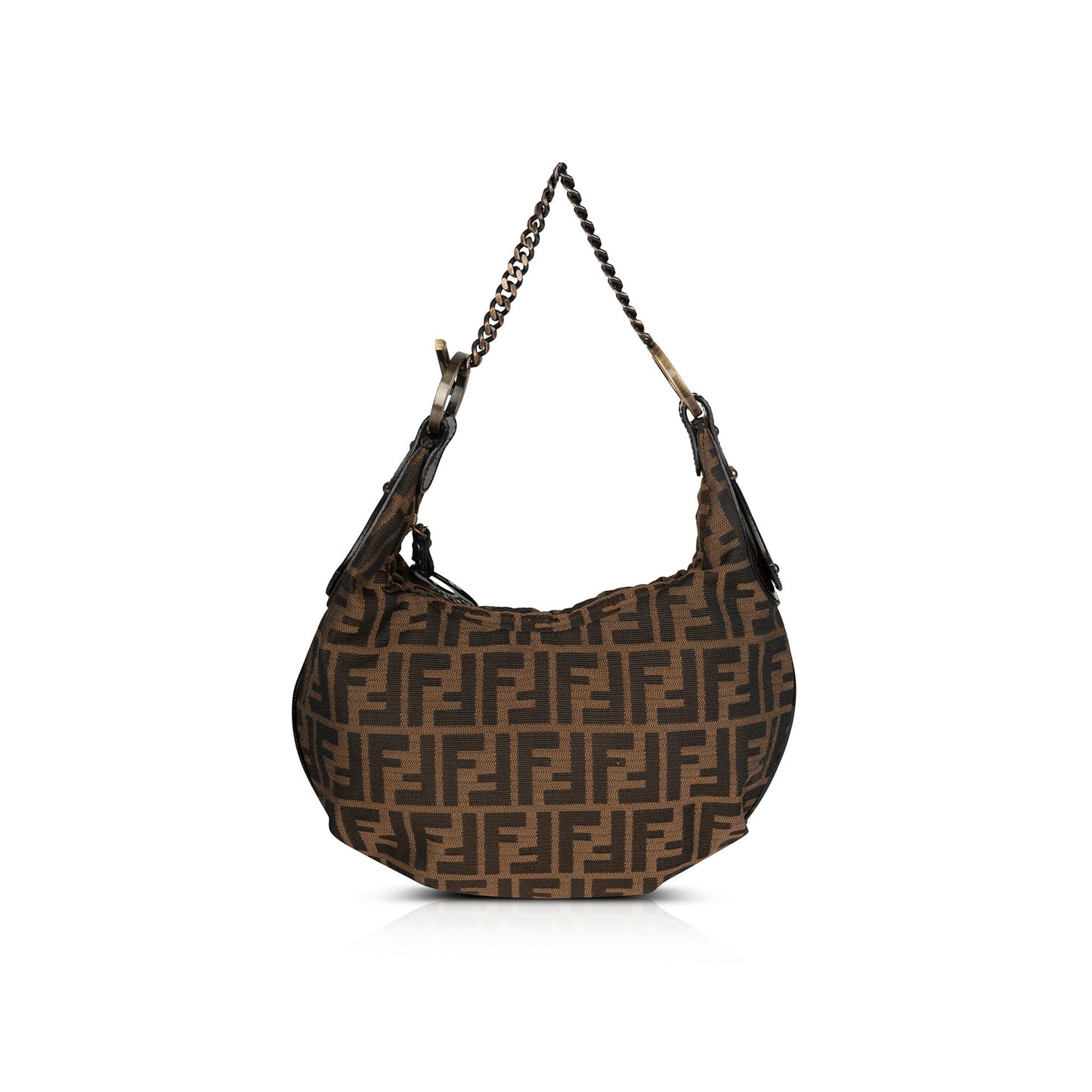 Fendi Zucca Chef Hobo Bag Small Chain Travel Bag