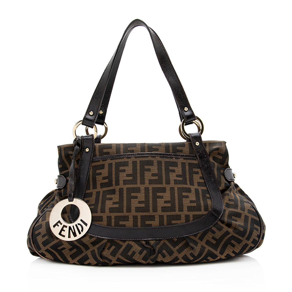 Fendi Zucca Chef Hobo Final Sale Shf Large Shoulder Bag