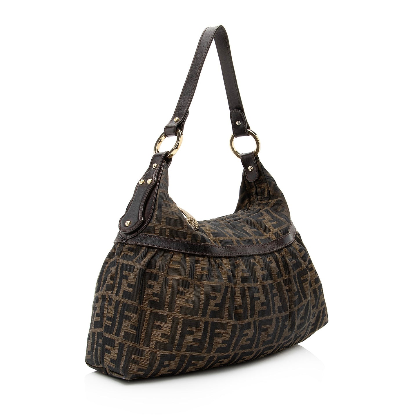 Fendi Zucca Chef Hobo Shf Medium Shoulder Bag