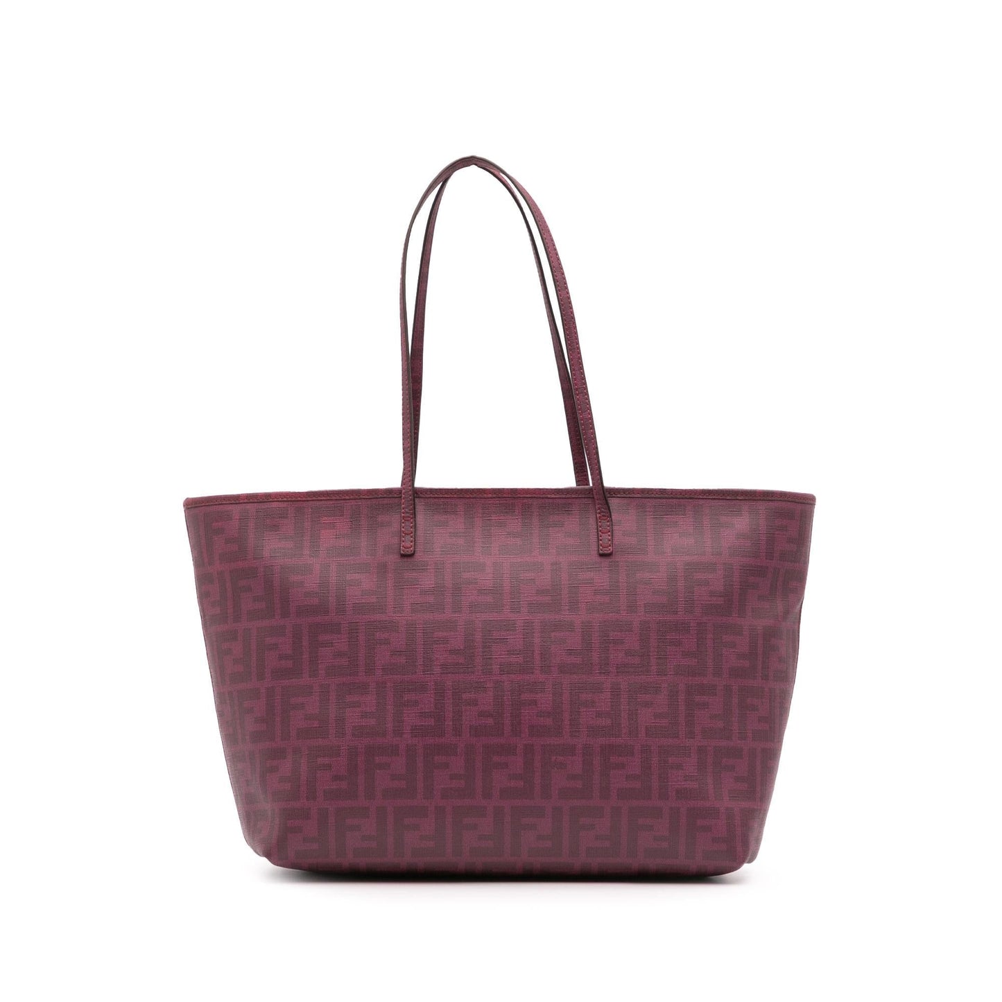 Fendi Zucca Coated Shopping Tote Canvas Tote Bag
