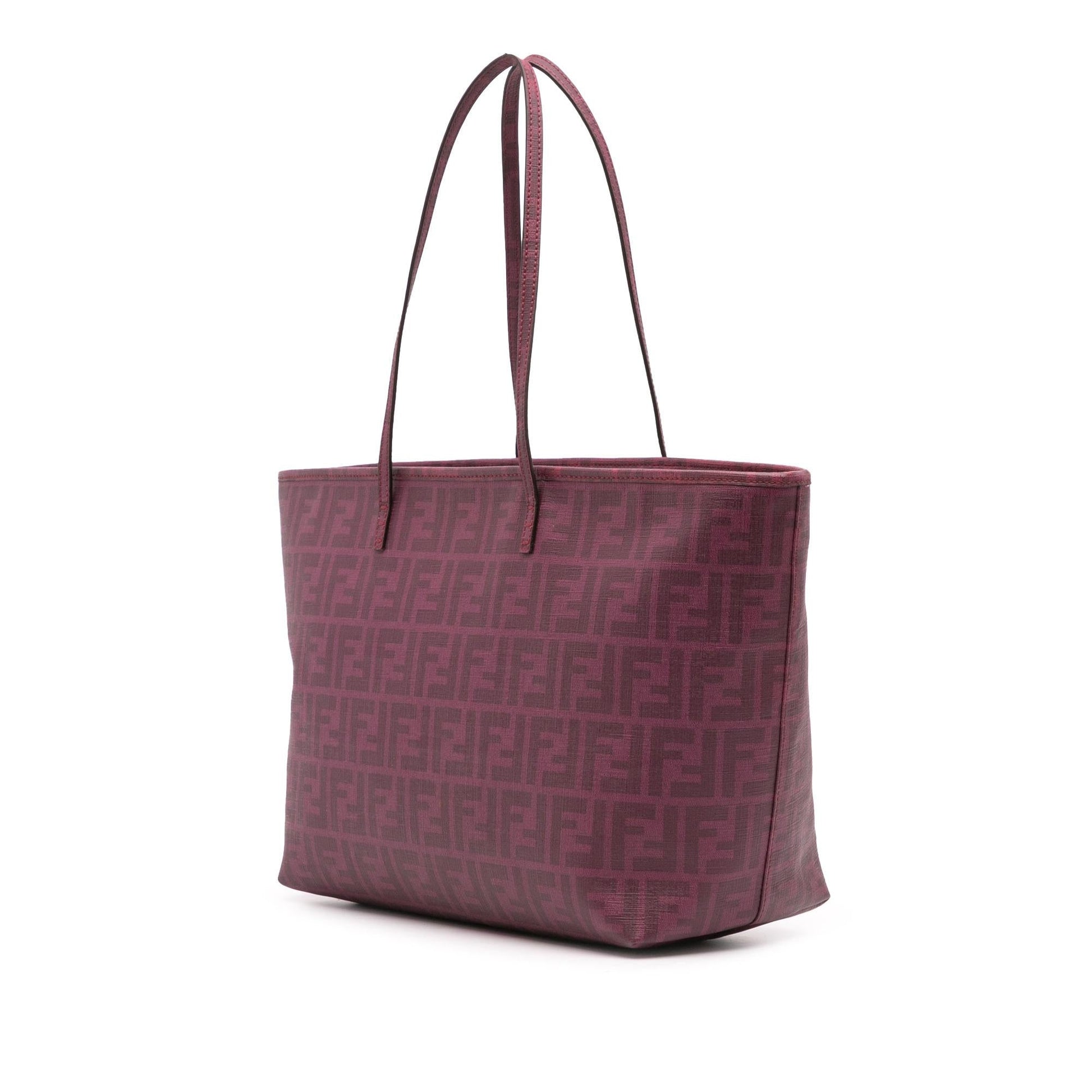 Fendi Zucca Coated Shopping Tote Canvas Tote Bag
