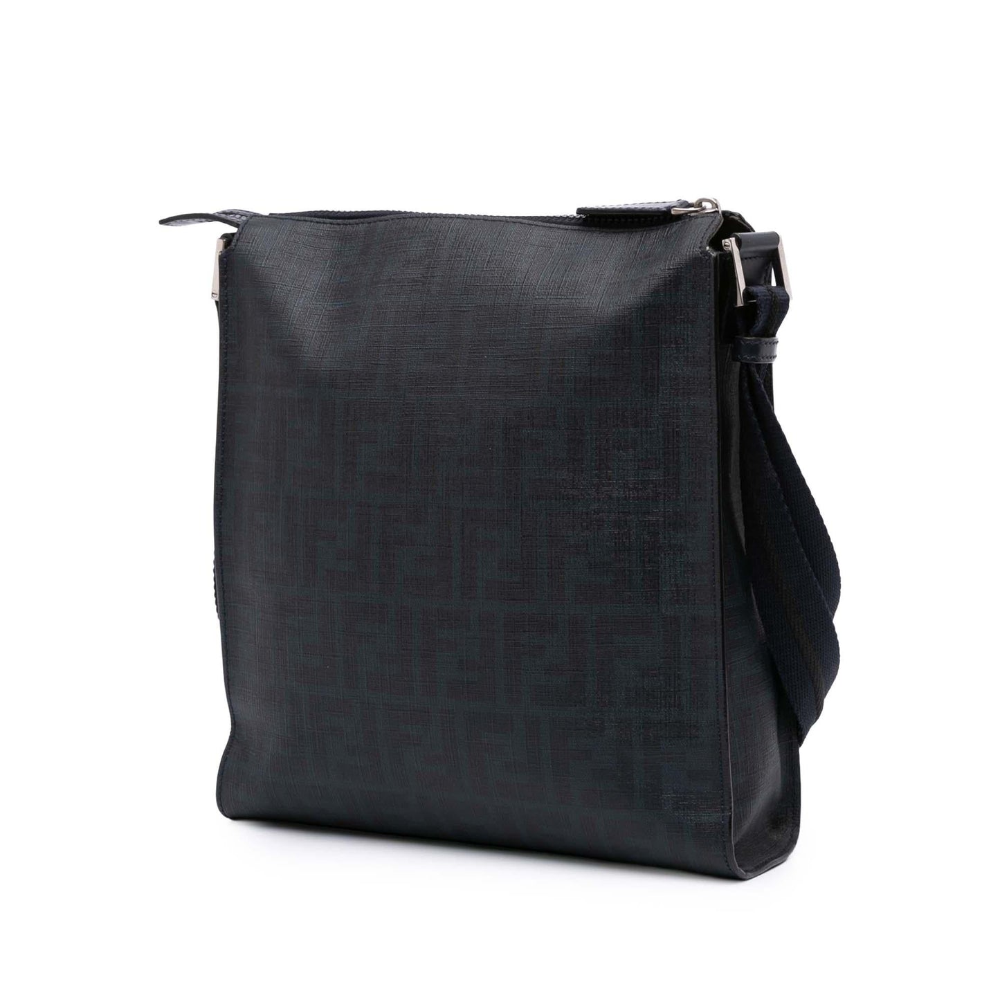 Fendi Zucca Coated Crossbody Canvas Crossbody Bag