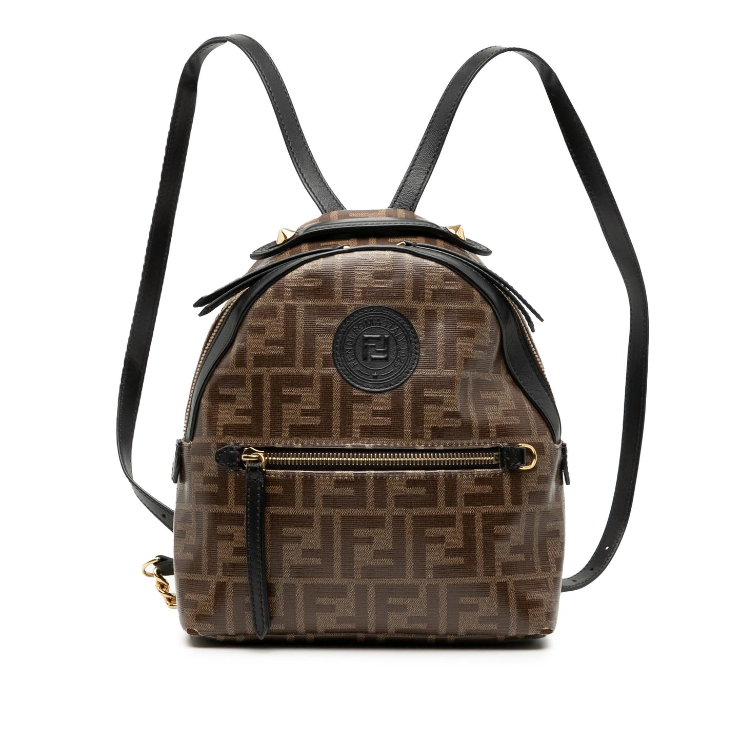 Fendi Zucca Coated Ff Backpack Canvas