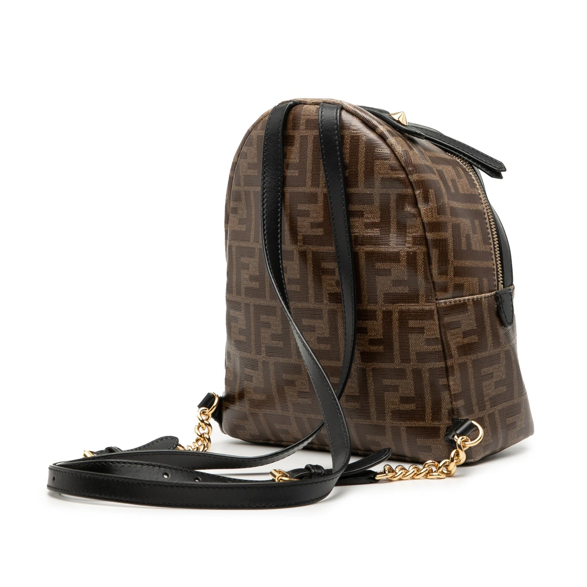 Fendi Zucca Coated Ff Backpack Canvas