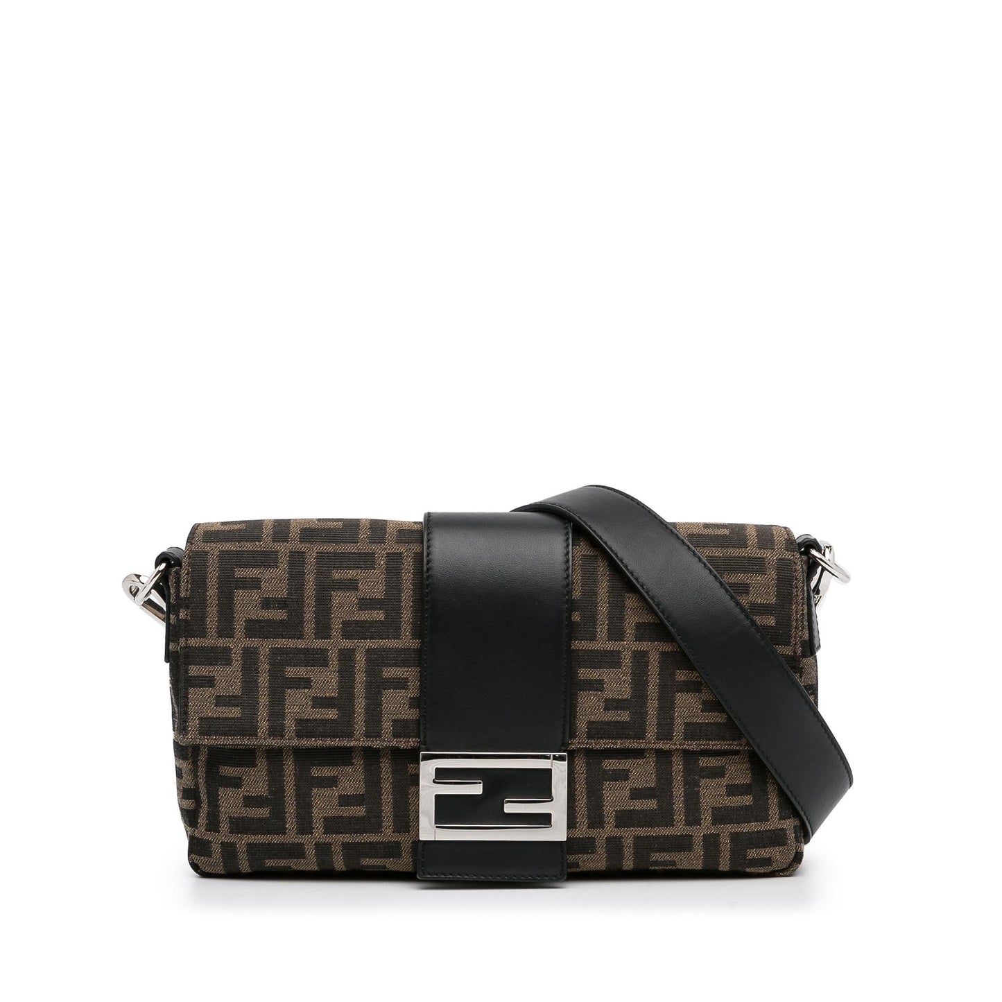 Fendi Zucca Convertible Baguette Shg Wrdjbt Crossbody Bag Shoulder Bag