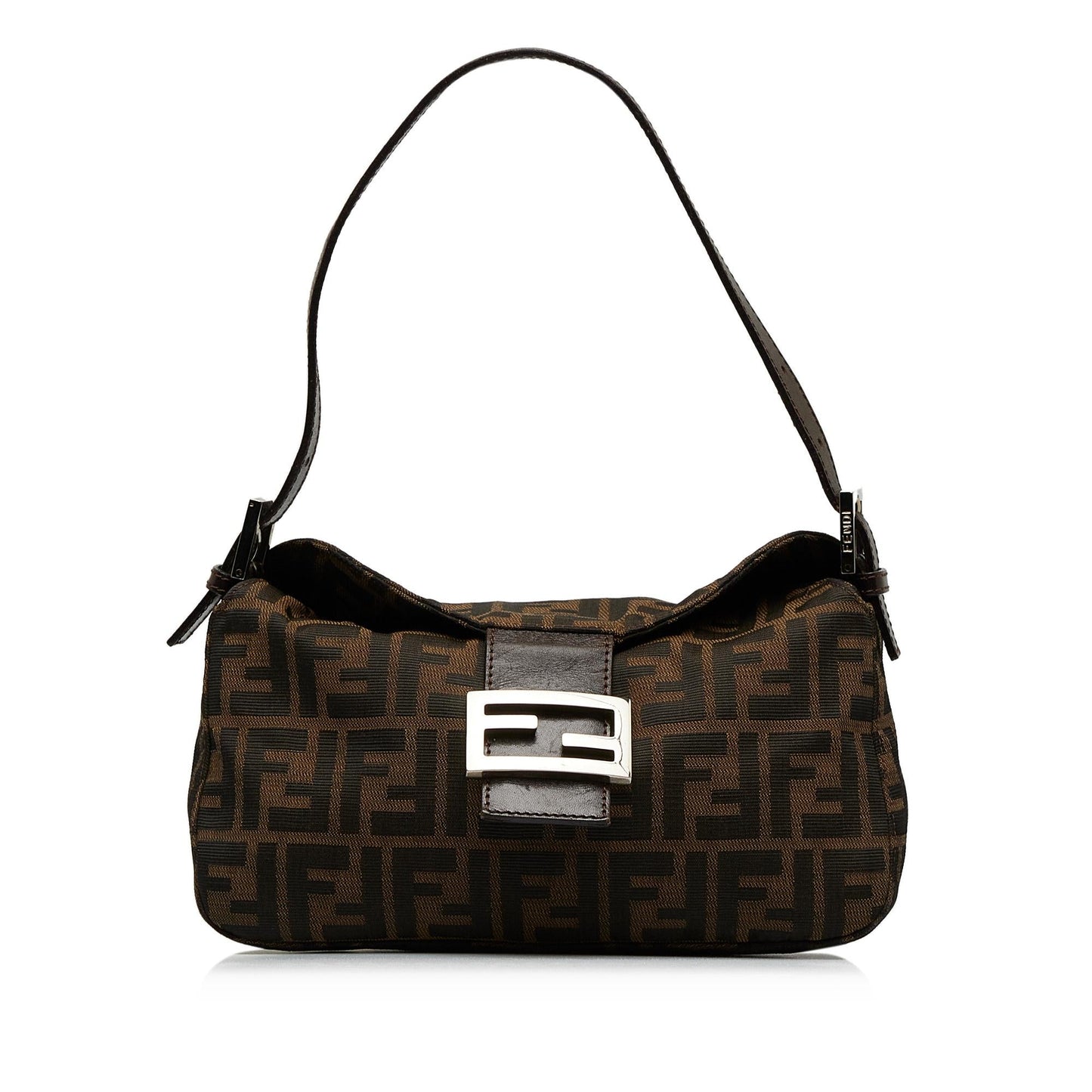 Fendi Zucca Double Baguette Shg Dmhe3N Handbag Flap Shoulder Bag