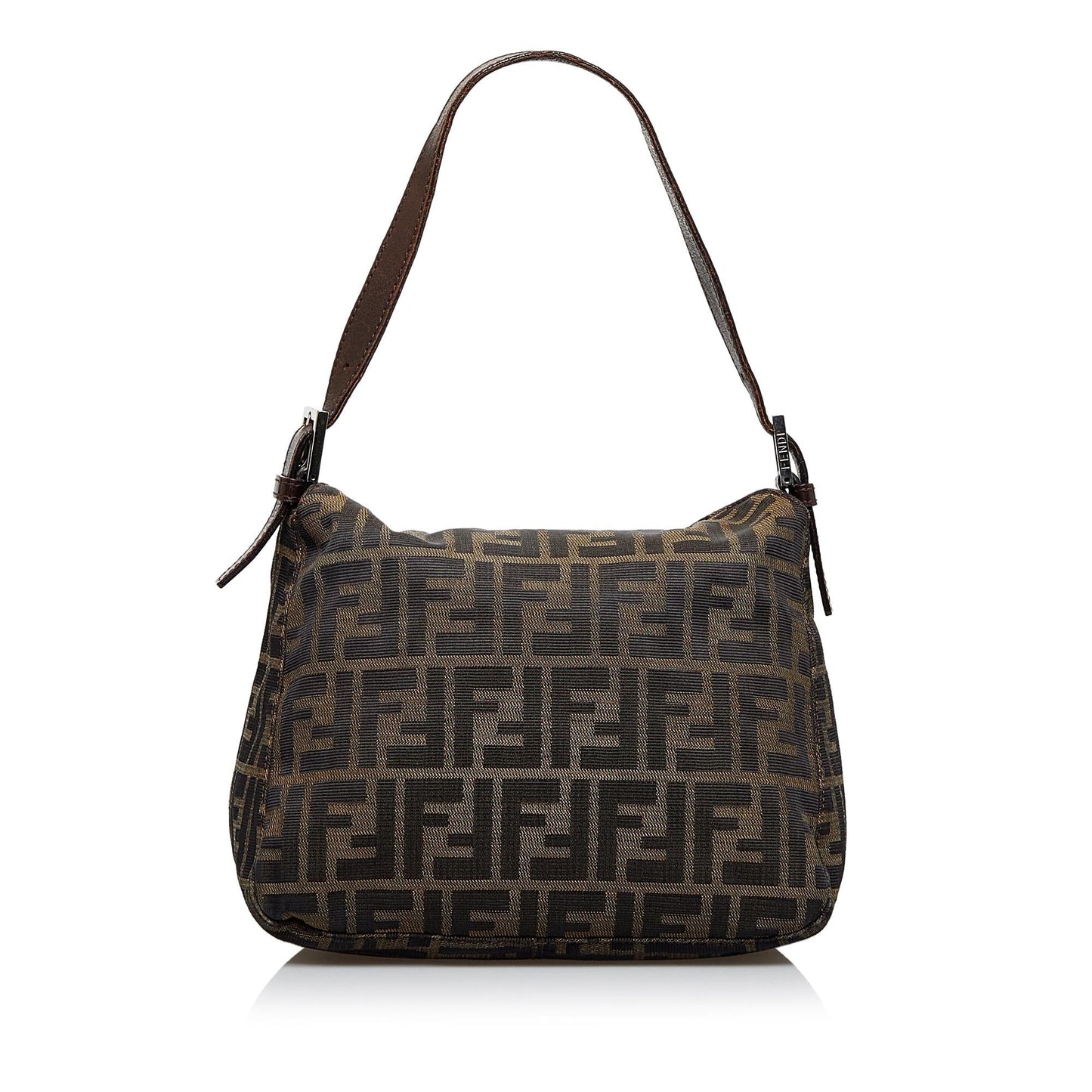 Fendi Zucca Double Shoulder Bag Shg Lacyhn Flap