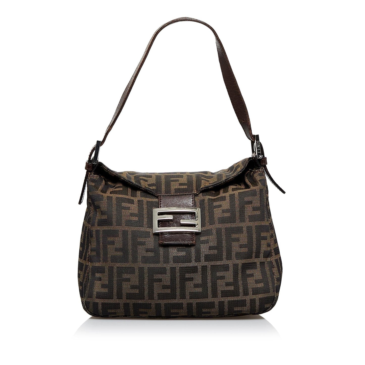 Fendi Zucca Double Shoulder Bag Shg Lacyhn Flap