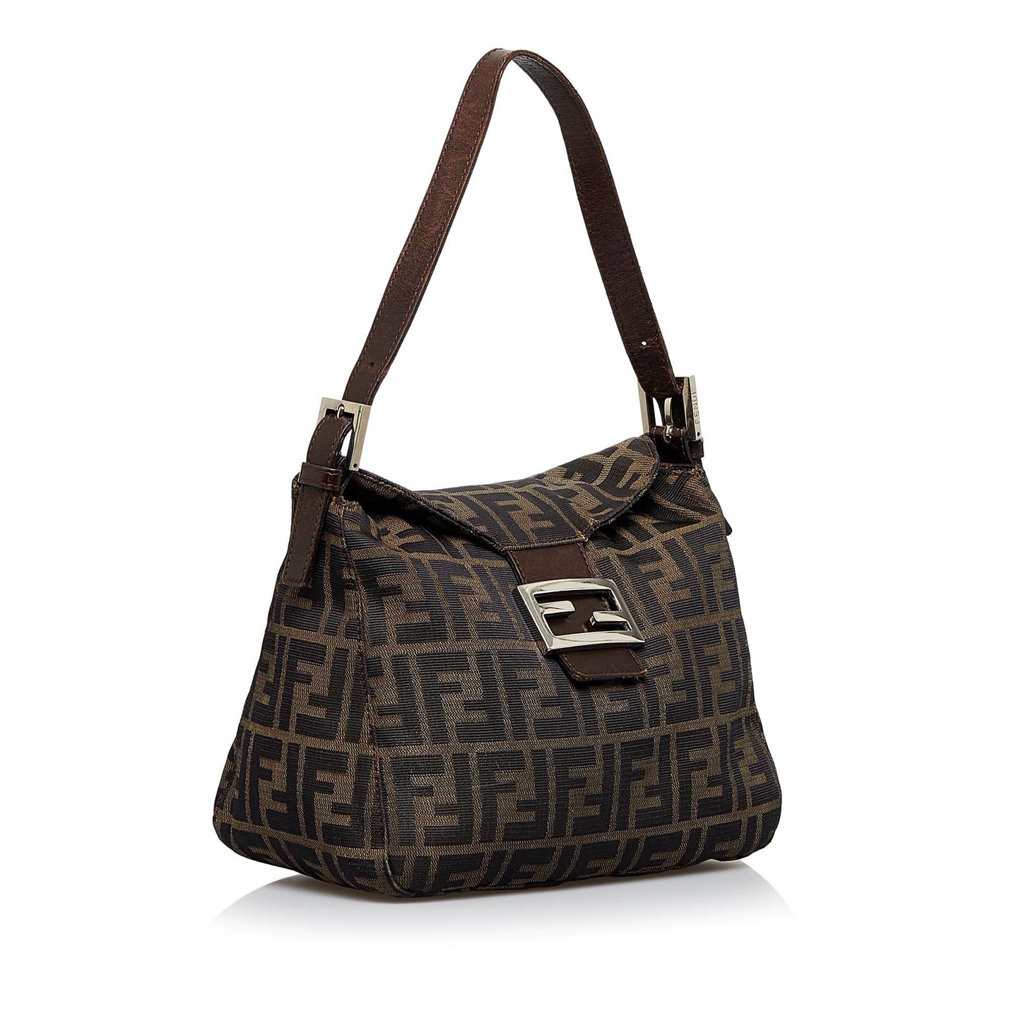 Fendi Zucca Double Shoulder Bag Shg Lacyhn Flap