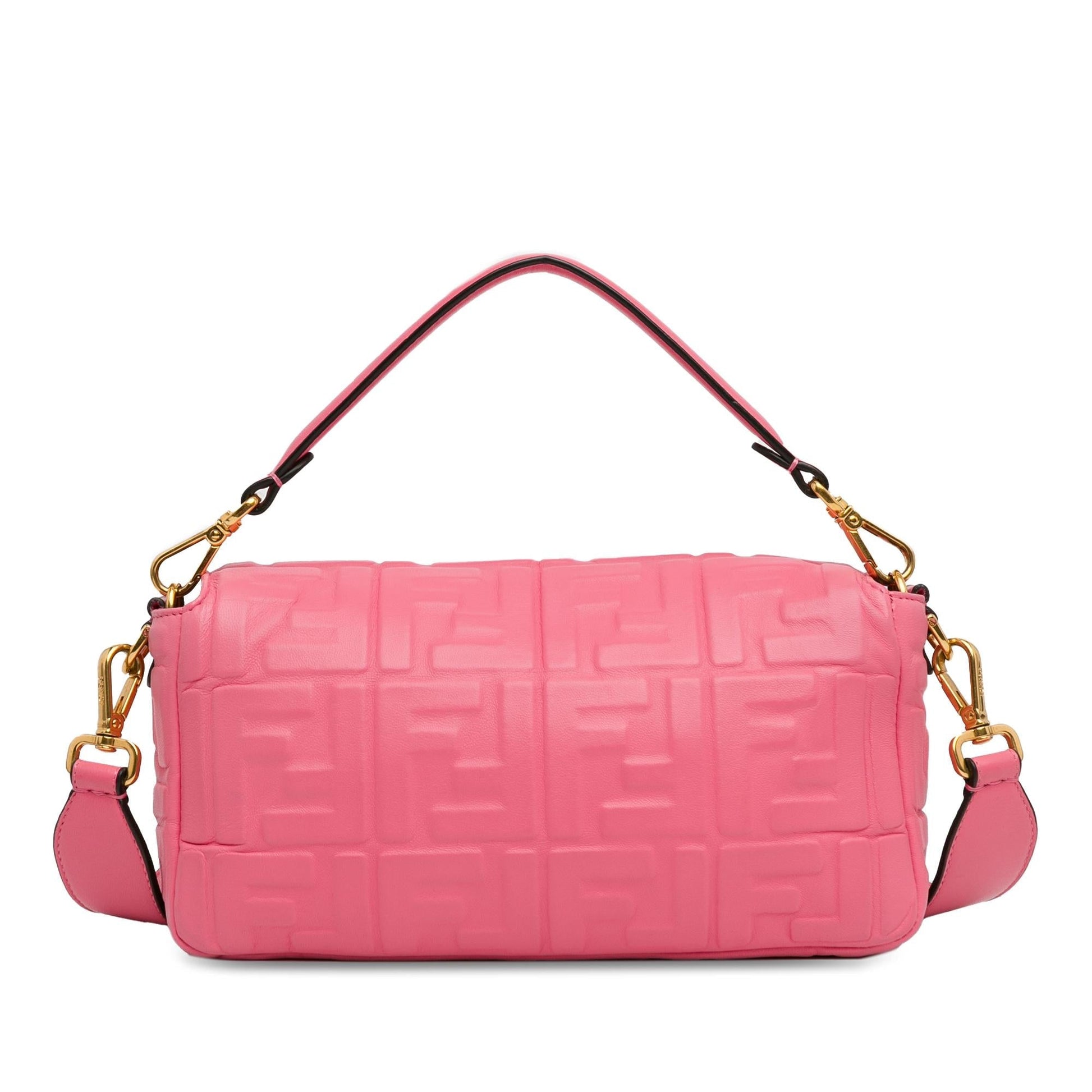 Fendi Zucca Baguette Satchel Shg Dnovme Embossed Satchel Bag