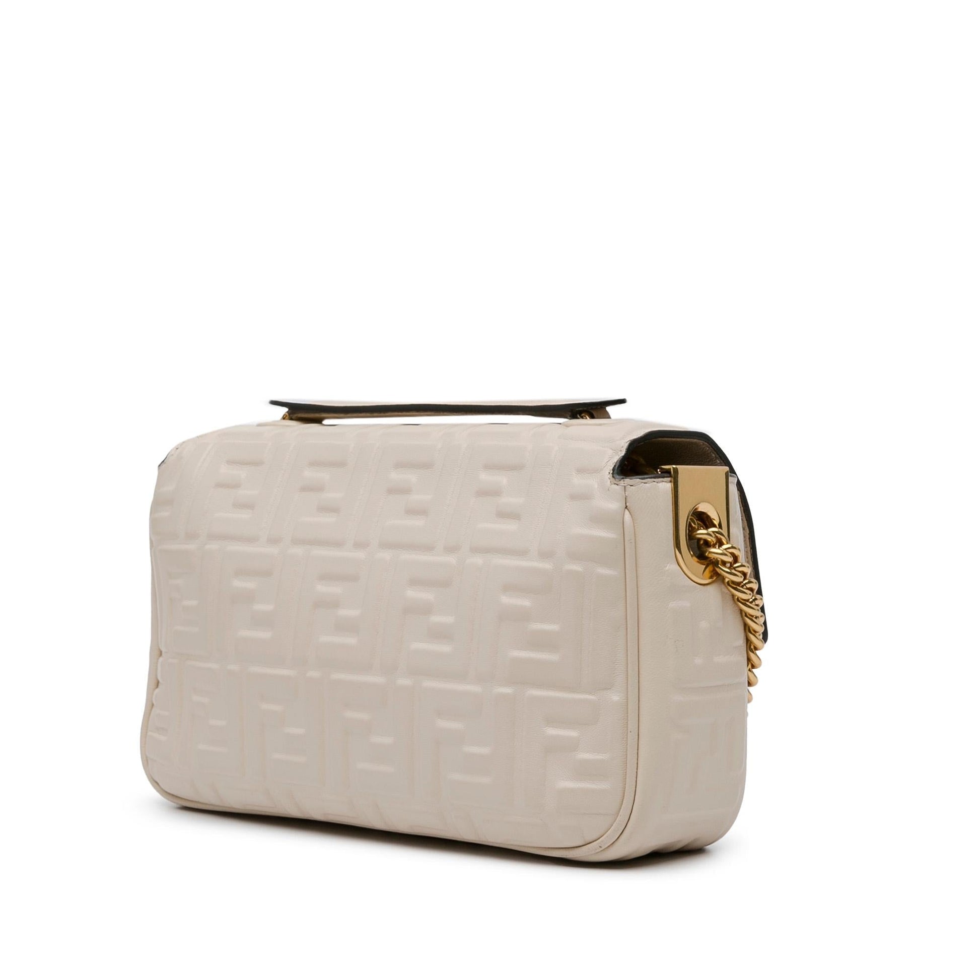 Fendi Zucca Midi Baguette Shg Inpxqw Shoulder Bag Chain Embossed