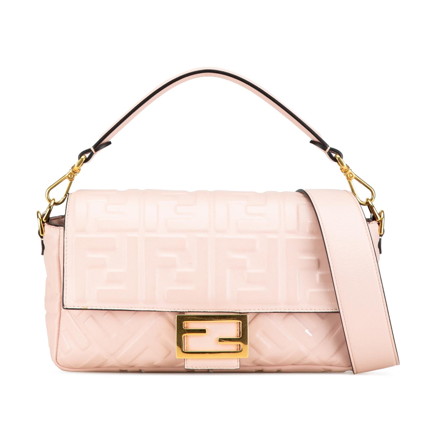 Fendi Zucca Baguette Satchel Leather Embossed Satchel Bag Satchel Shg 4Wh2Gq